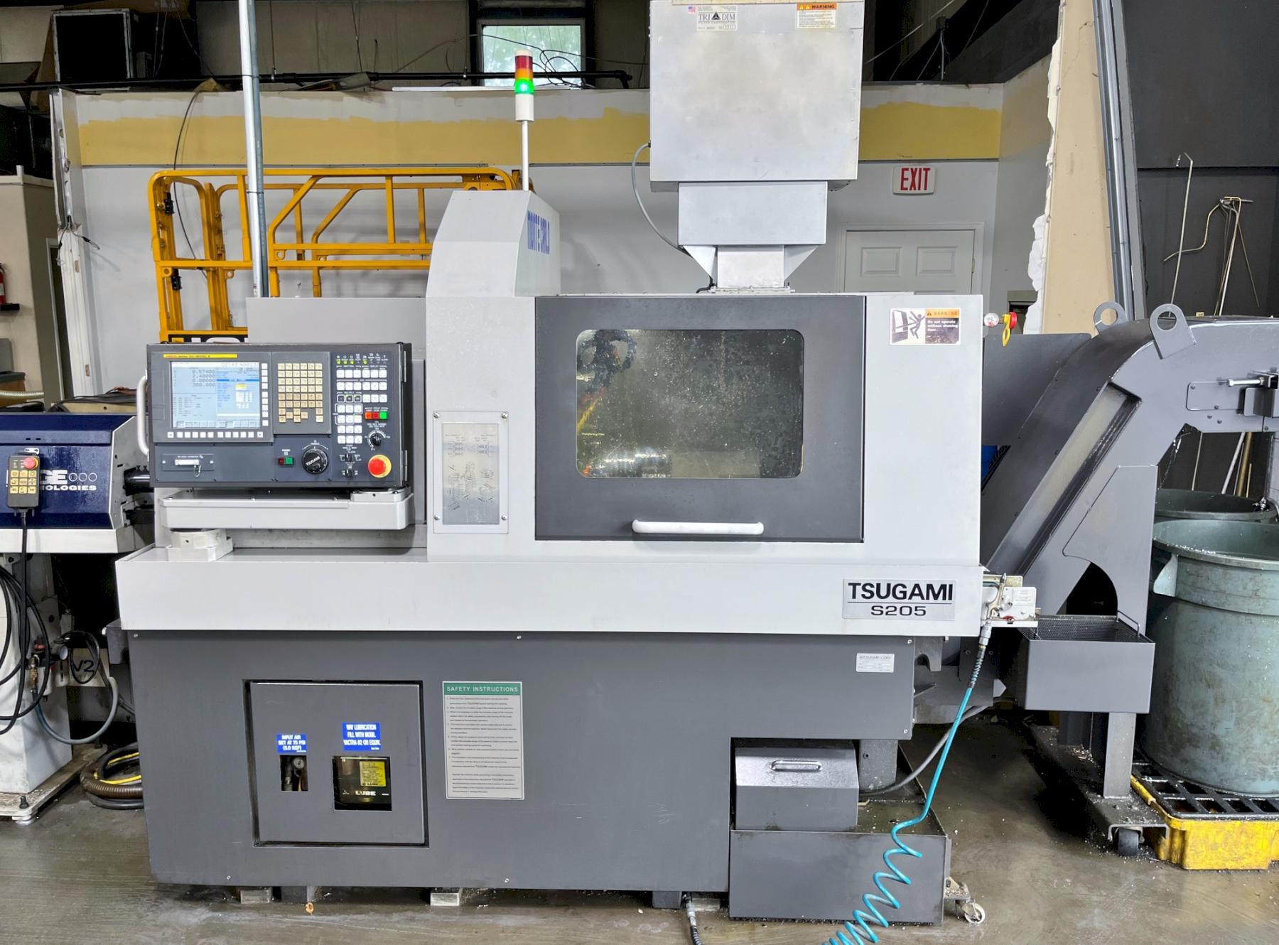 TSUGAMI MODEL S205 SWISS CNC TURNING CENTER