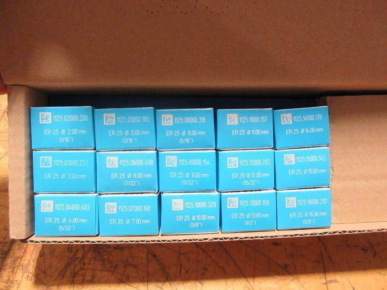 Rego-Fix ER25 Collet Set 2mm-16mm (15pcs) with Foam Tray, NEW IN BOX- Auction Item