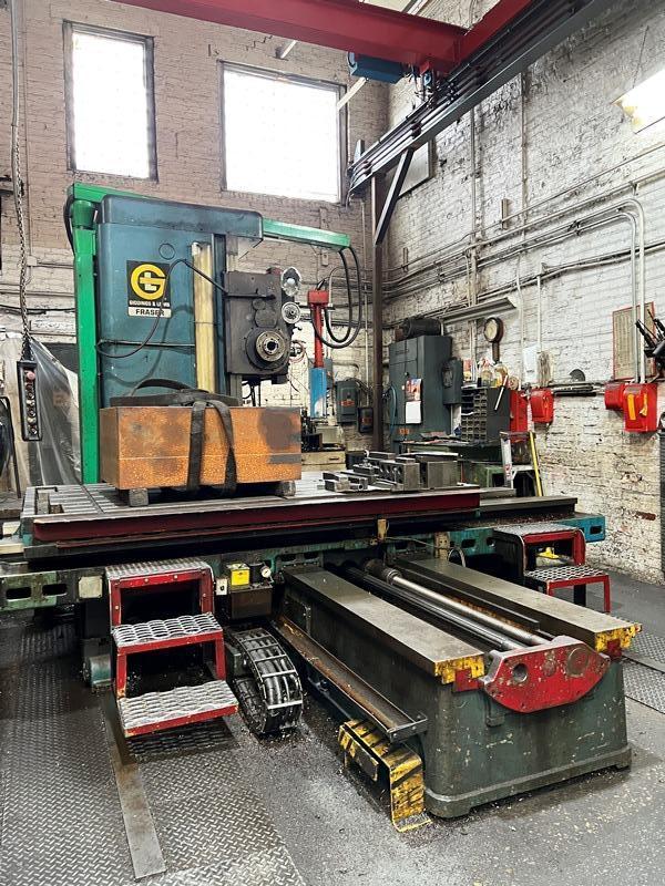 5" GIDDINGS & LEWIS MODEL 70A-DP5-T  FRASER TABLE TYPE HORIZONTAL BORING MILL