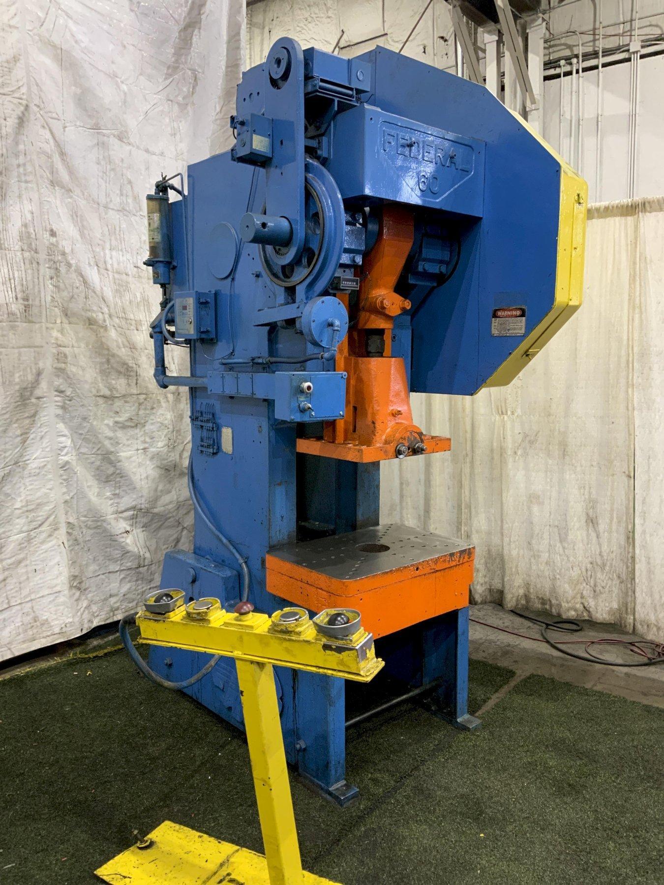 60 TON FEDERAL 60 OBI FLYWHEEL PRESS: STOCK #81234