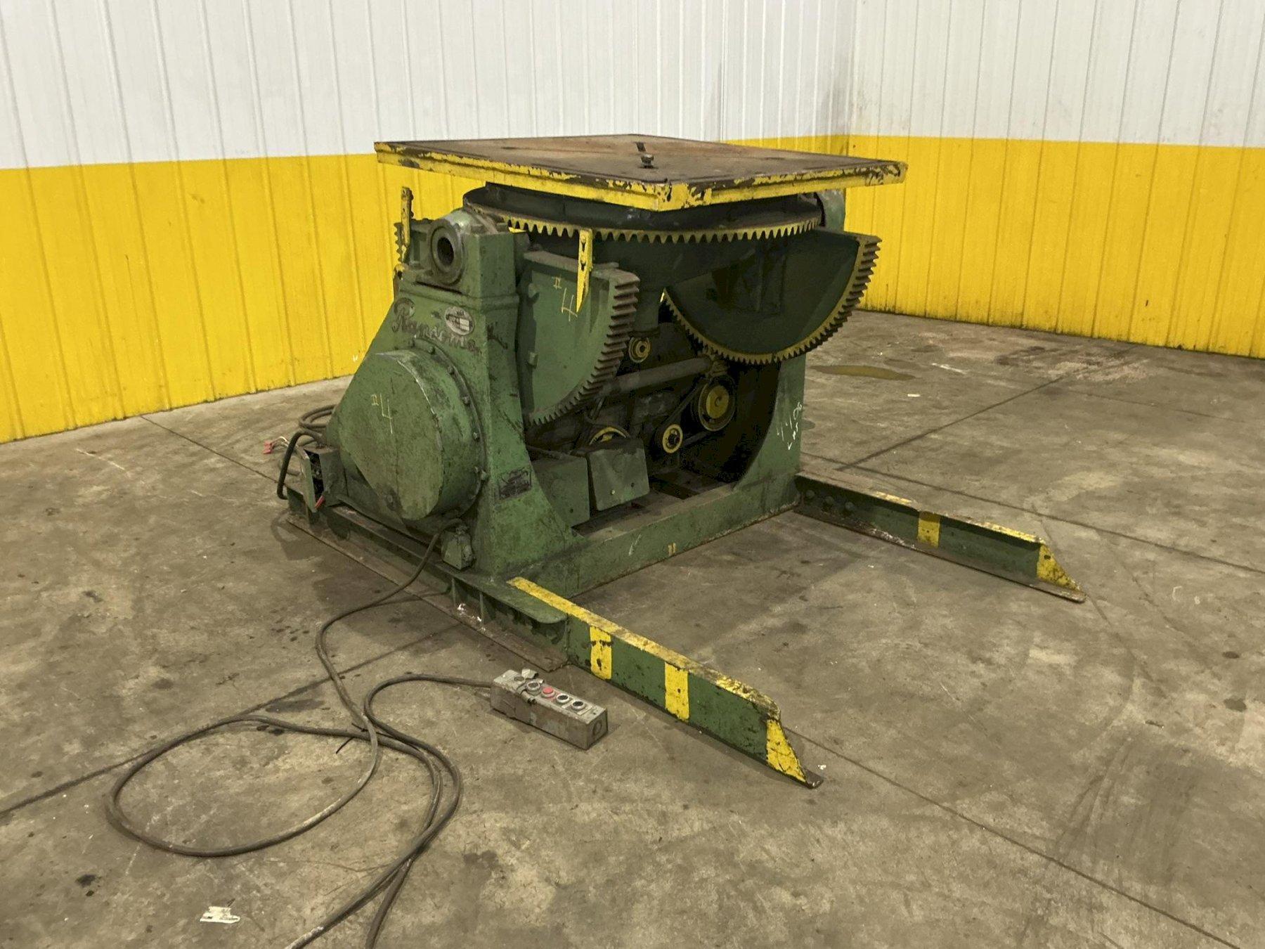16,000 LBS X 40" X 40" RANSOME SIZE 4 TILTING ROTARY WELDING POSITIONER: YOBRO #25142