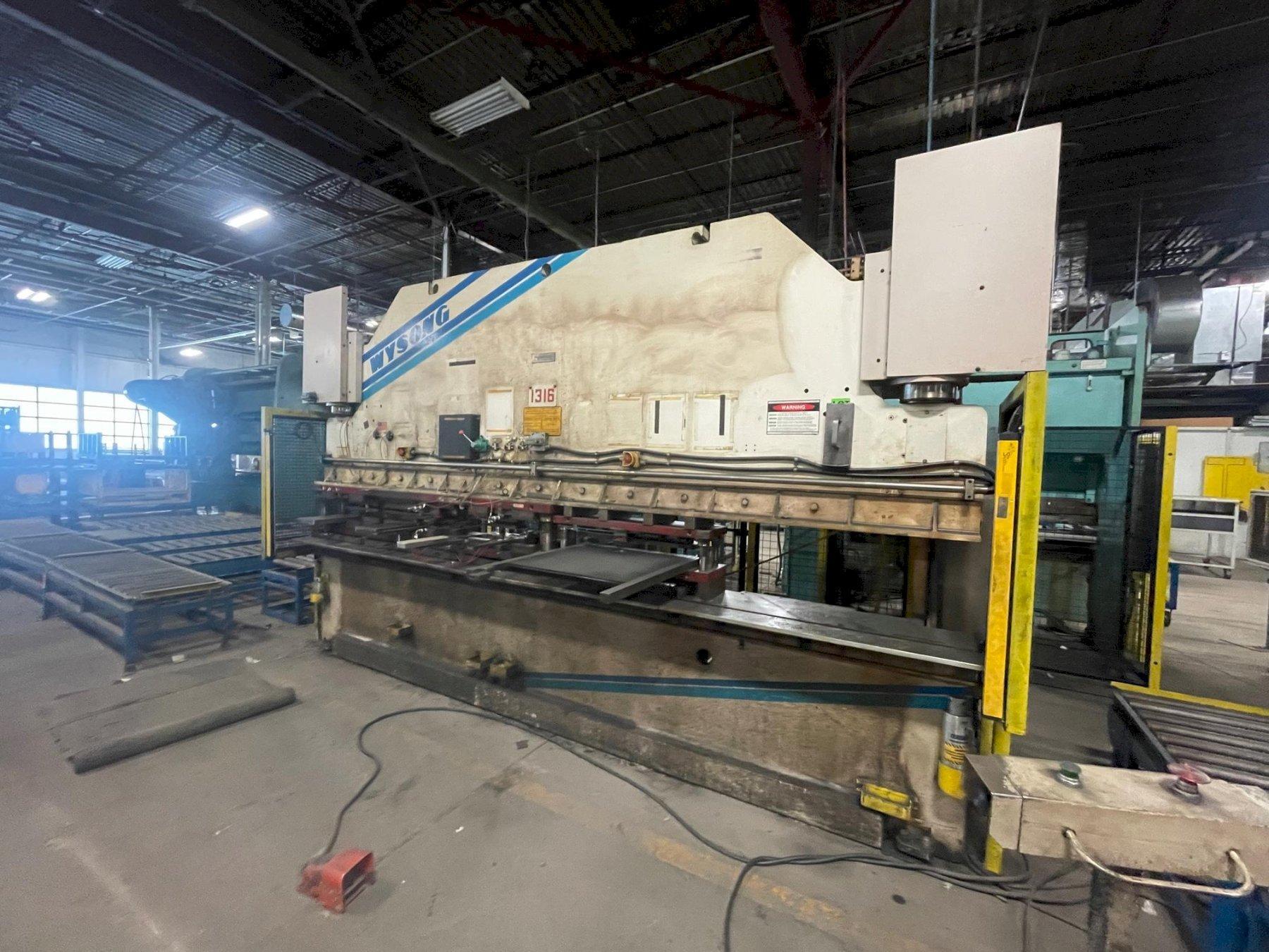 175 TON X 14' WYSONG HYDRAULIC PRESS BRAKE: STOCK #76645