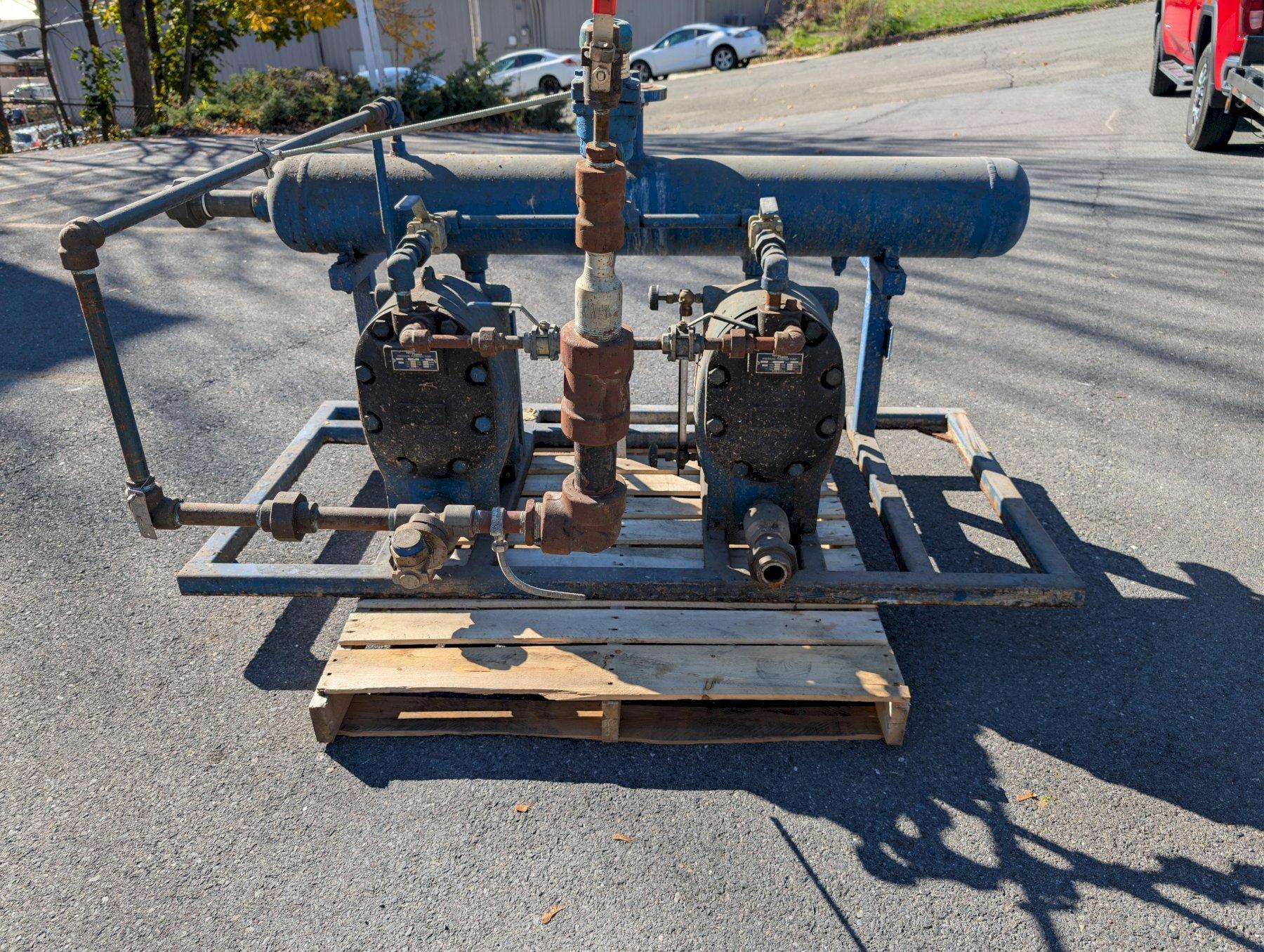 Spirax Sarco DPEC15-0-CS-10-1460 Pressure Powered Pump Skid Dual Set 125 PSI