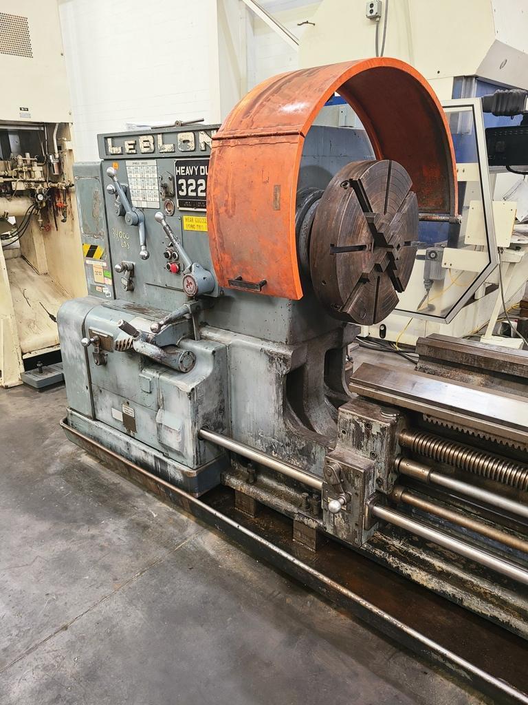 36"/58" X 204"/311" LEBLOND 3220/58-NI DUTY SLIDING GAP BED LATHE