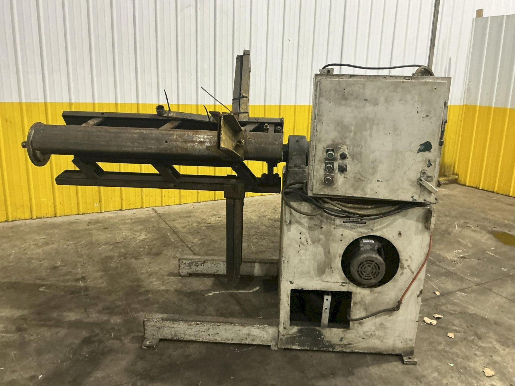 7,000 LBS X 48" DALLAS SINGLE END MOTORIZED UNCOILER COIL REEL: YOBRO #26129