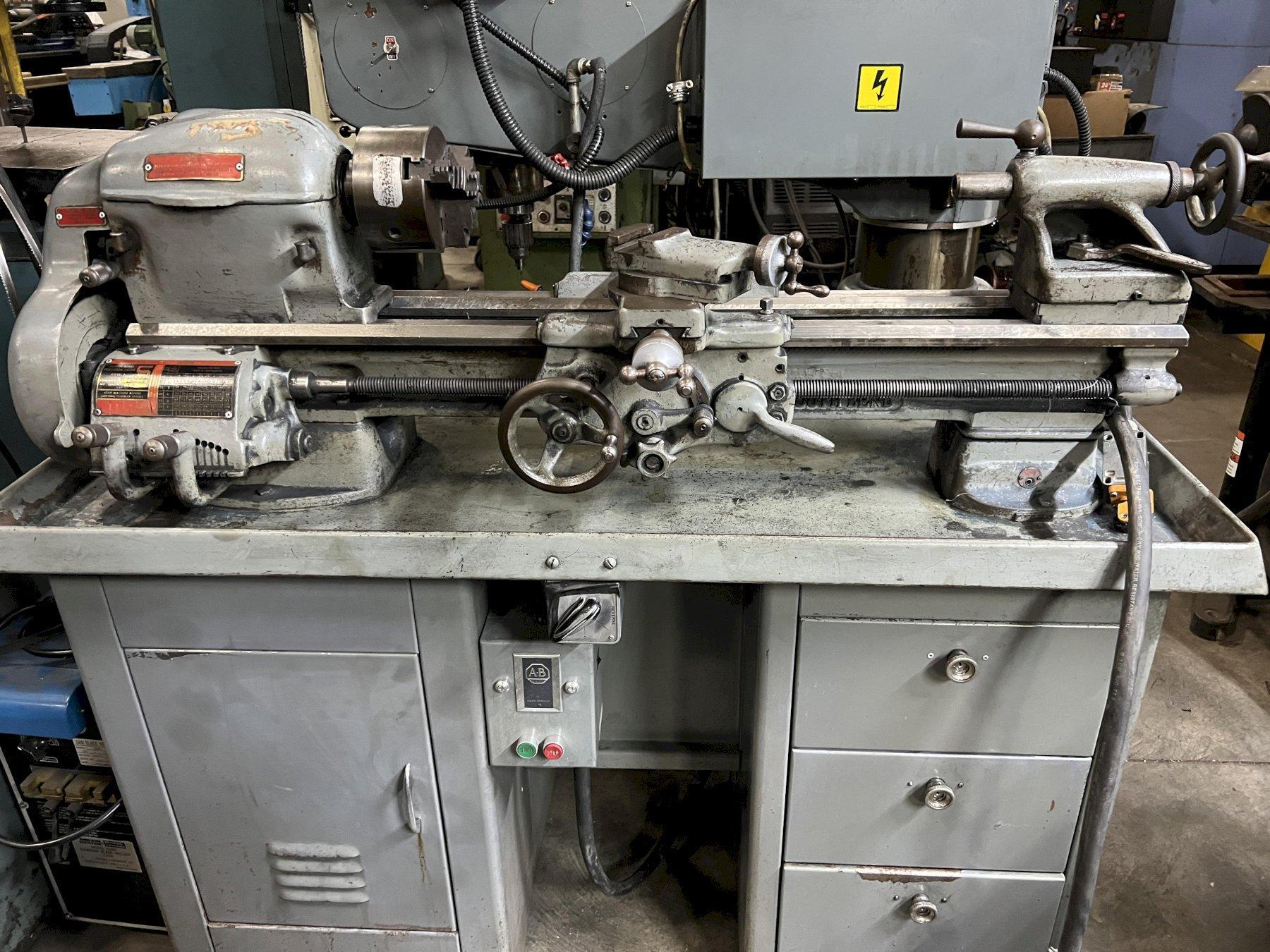 9" x 21" SOUTH BEND MODEL A PRECISION SPEED LATHE, 6" OCS, CAT. A/37020, 3.5' BED.