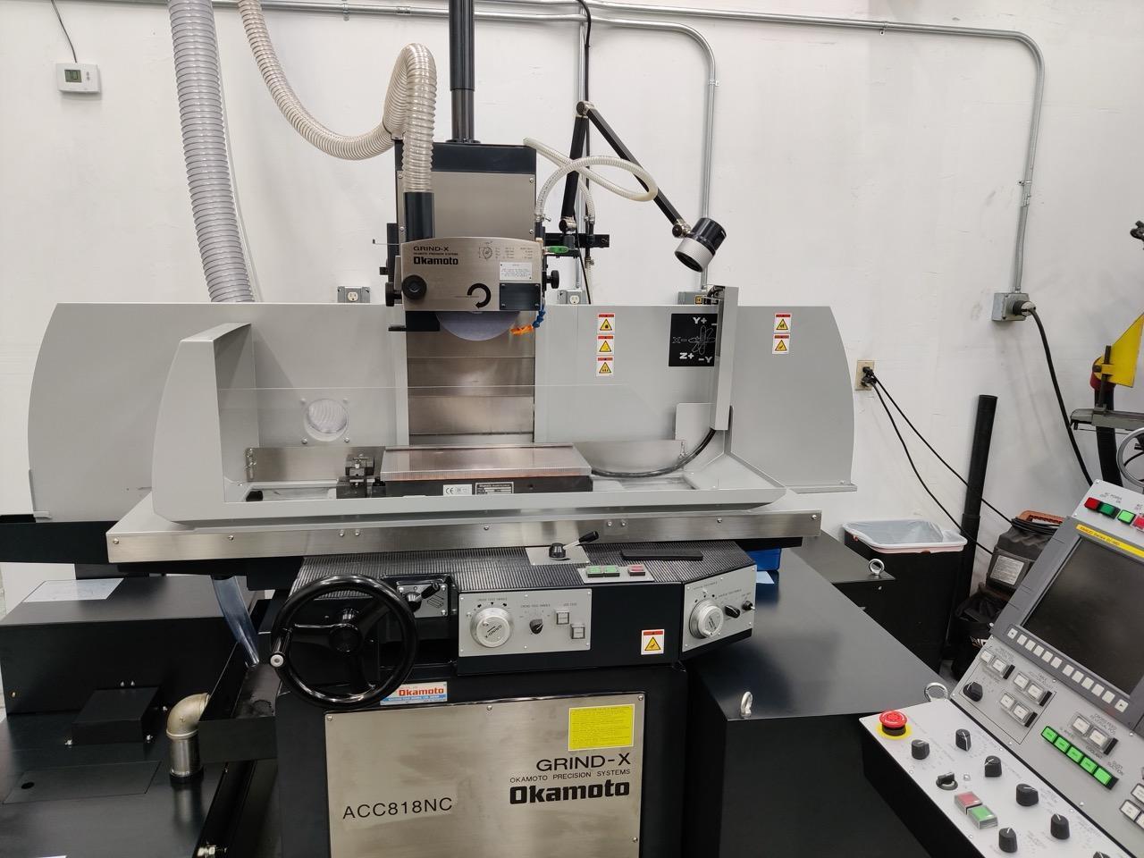 Okamoto ACC-818NC Precision CNC Grinder, 2022 – Coolant System, Fine Line Electro Magnetic Chuck
