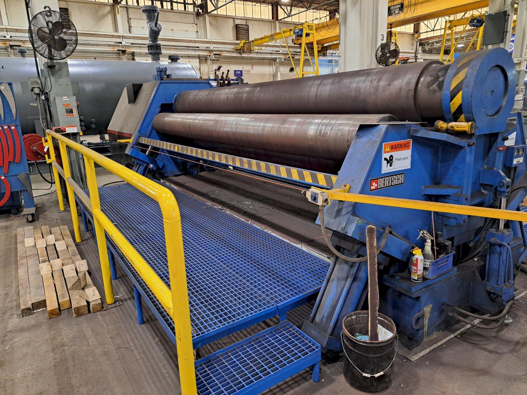 2009 Bertsch 75-15 ¾” X 15’ 4-Roll Plate Roll (#5724)