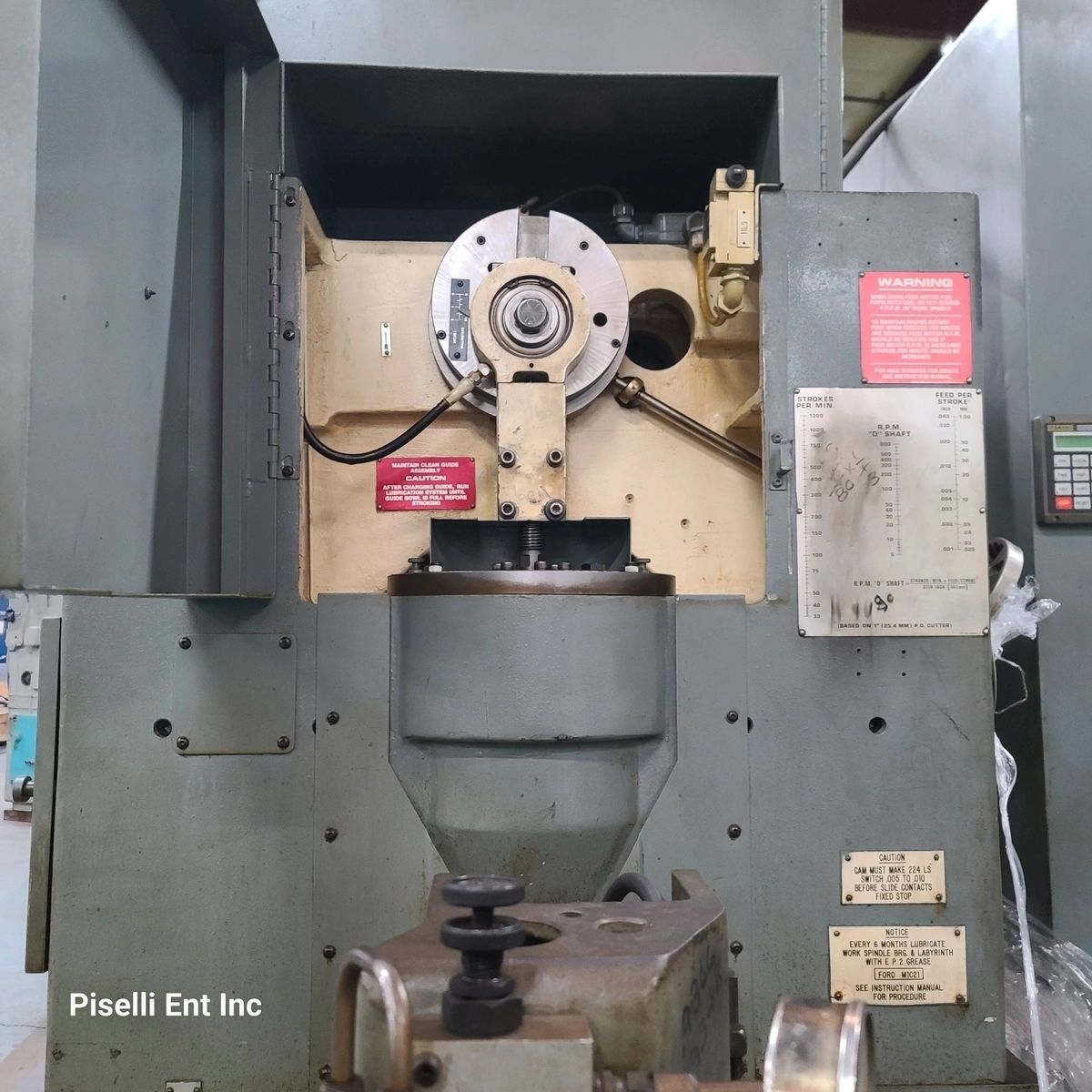 Fellows model 10-2 Gear shaper , 3" riser 14" diameter , pinion support tailstock , variable speed drive s/n 36880, excellent from prototype shop in Michigan