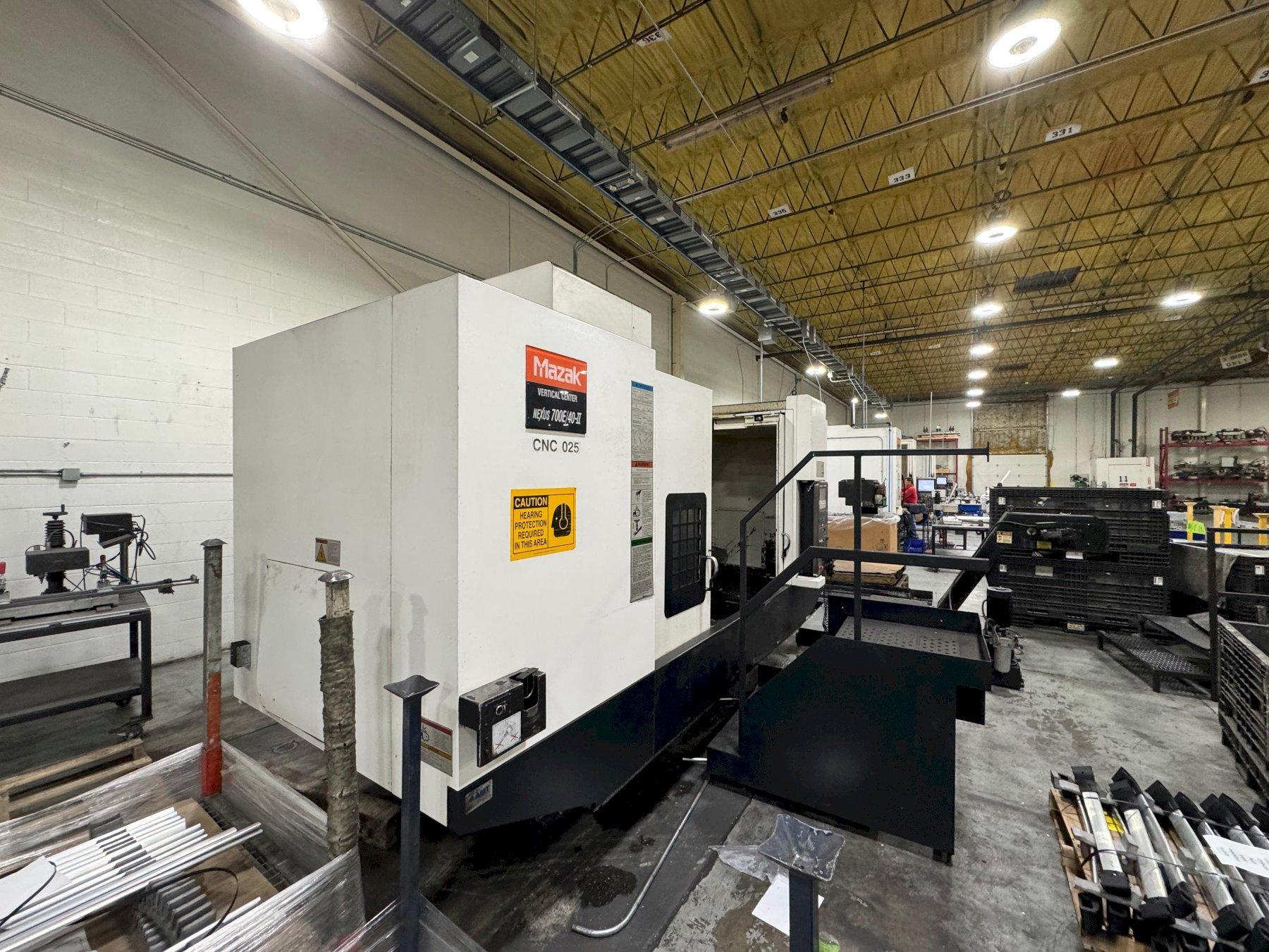 1 - PREOWNED MAZAK VERTICAL MACHINING CENTER, MODEL #: VCN 700E/40-II, S/N: 249429