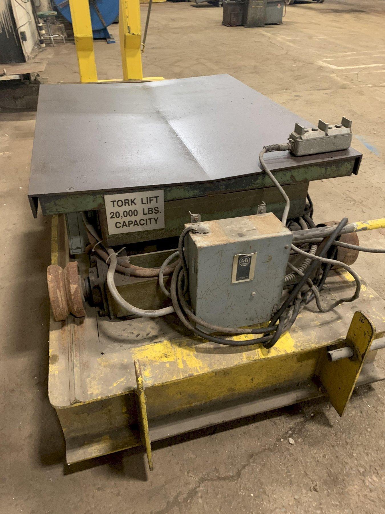 20,000 LB 10 TON AMERICAN TORKLIFT TRAVERSING & ELEVATING HYDRAULIC COIL CAR