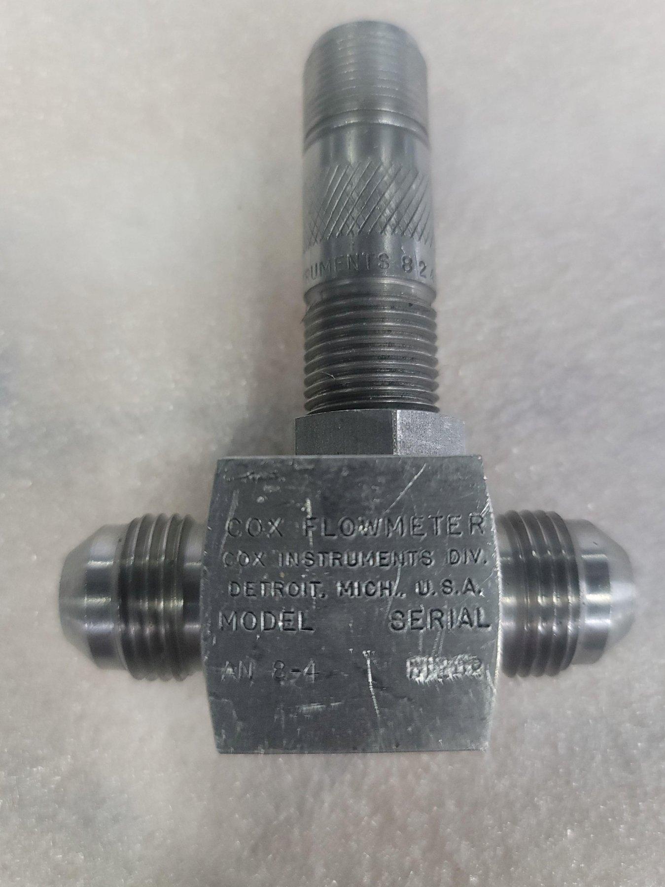 COX TURBINE FLOW METER, Model AN 8-4