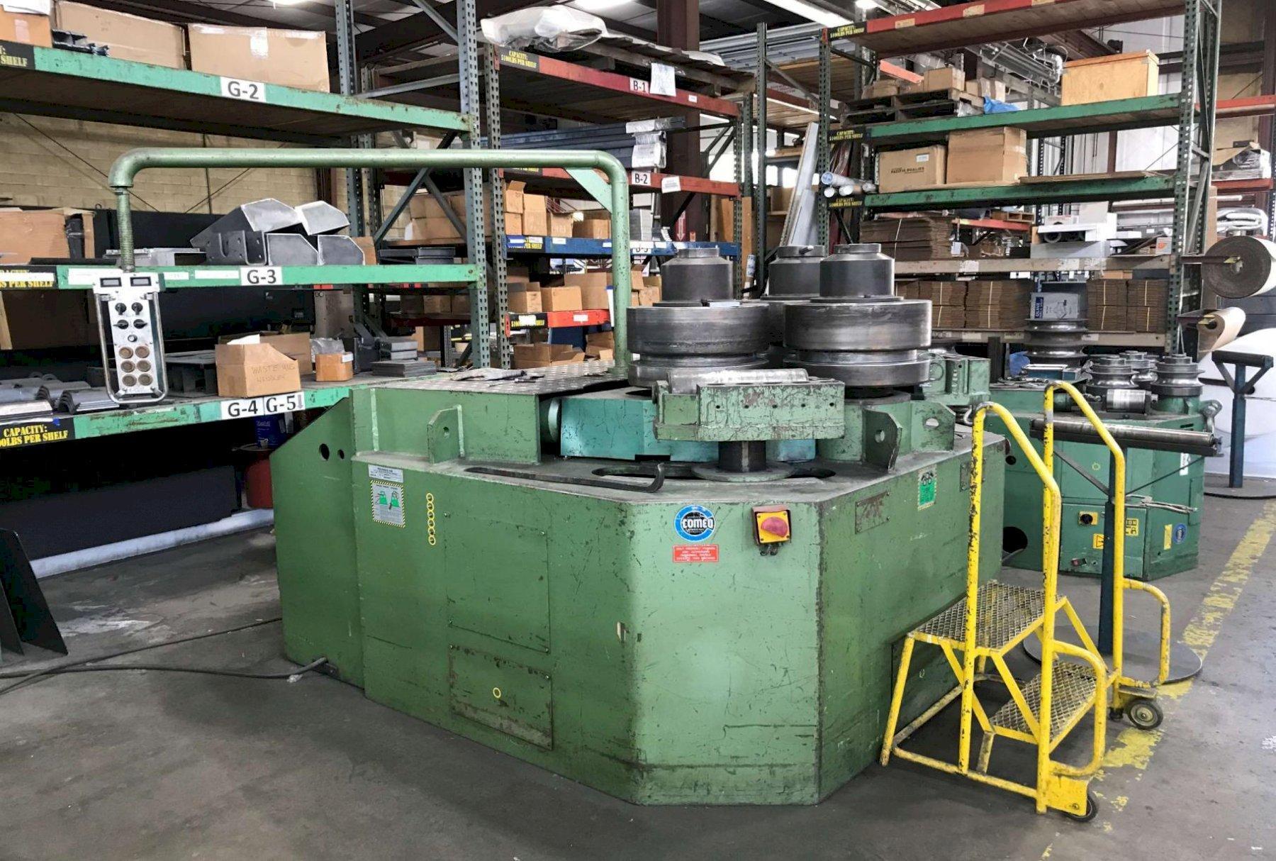 ROUNDO HYDRAULIC ANGLE BENDING ROLL, MODEL R6, 6" X 6" X 5/8", 1993, TOOLING