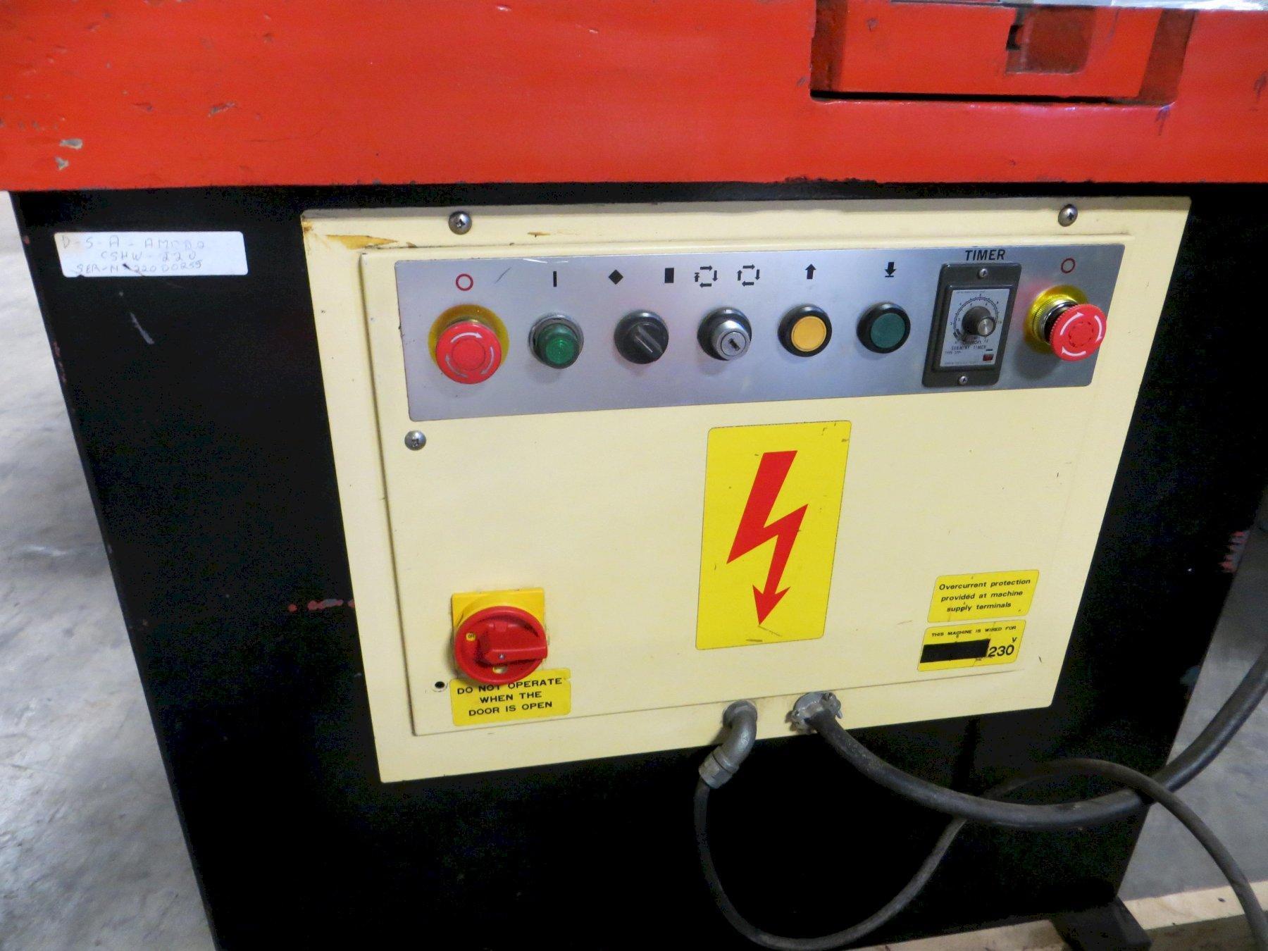 .236 x 8.66 x 8.66 Amada Hydraulic Power Notcher Model CSHW-220