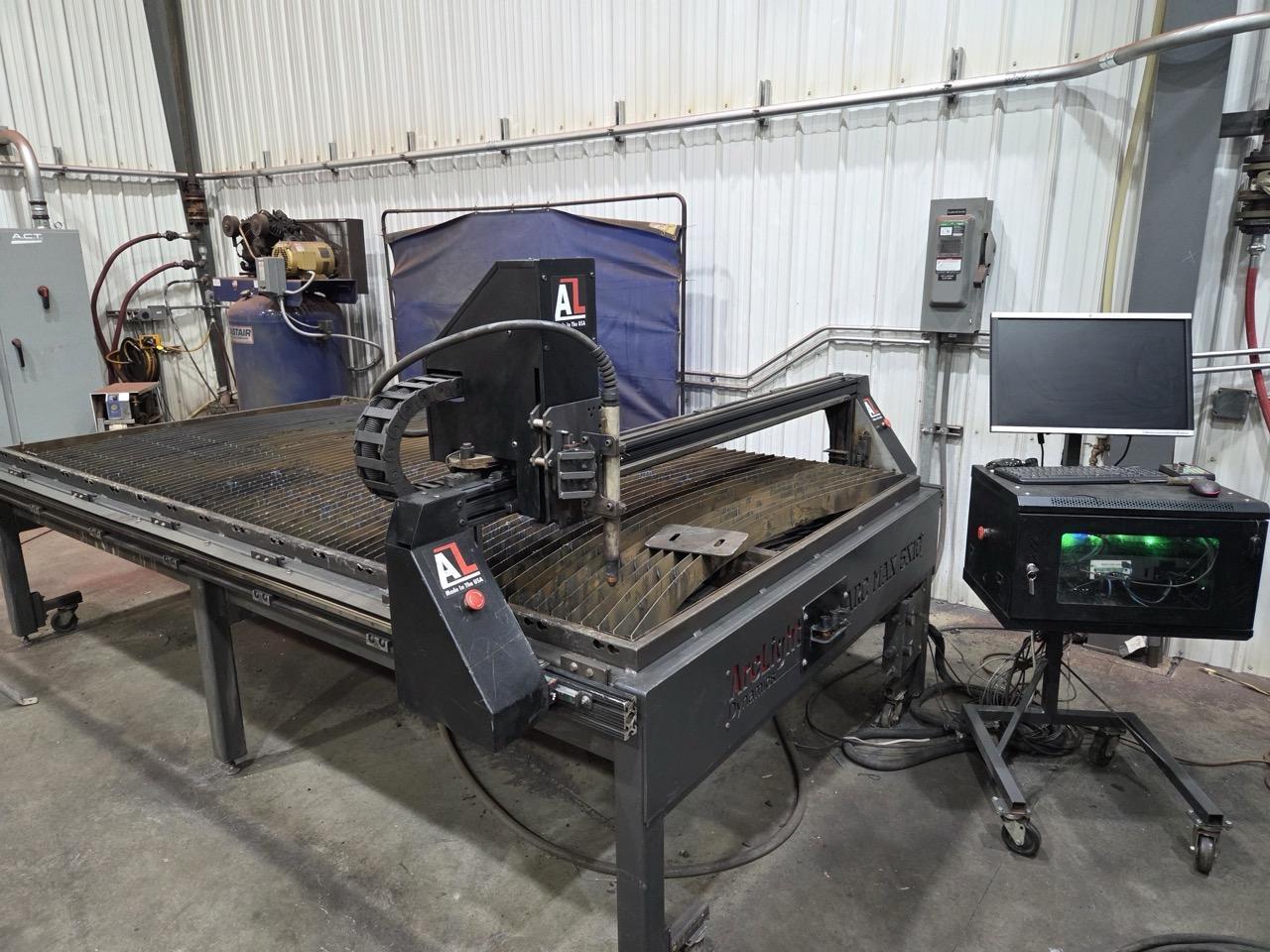 5′ x 10′ ArcLight Dynamics Arc Max Plasma Table, 2018 – Hypertherm Powermax 105, Tube Cutting Attachment