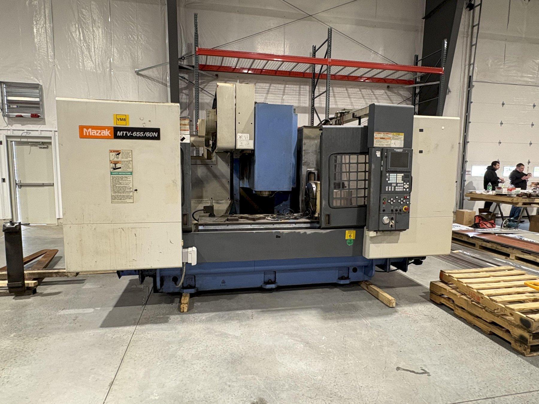Mazak MTV-655/60N CNC Vertical Machining Center, Year 10/1999