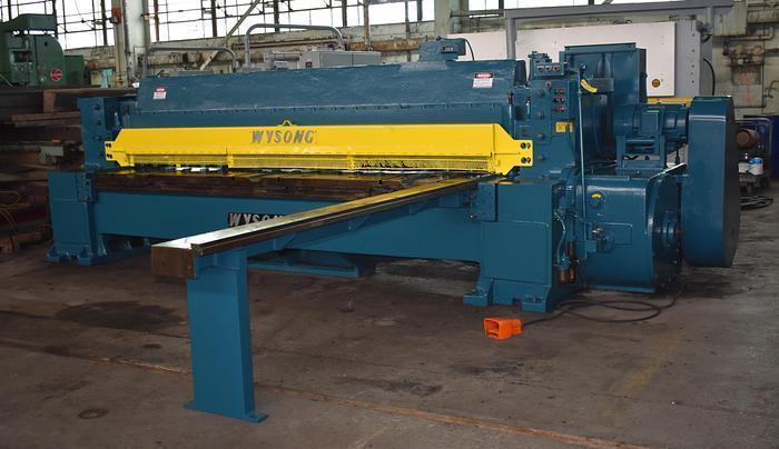 12' x 3/8" WYSONG MODEL 1238 MECHANICAL POWER SQUARING SHEAR