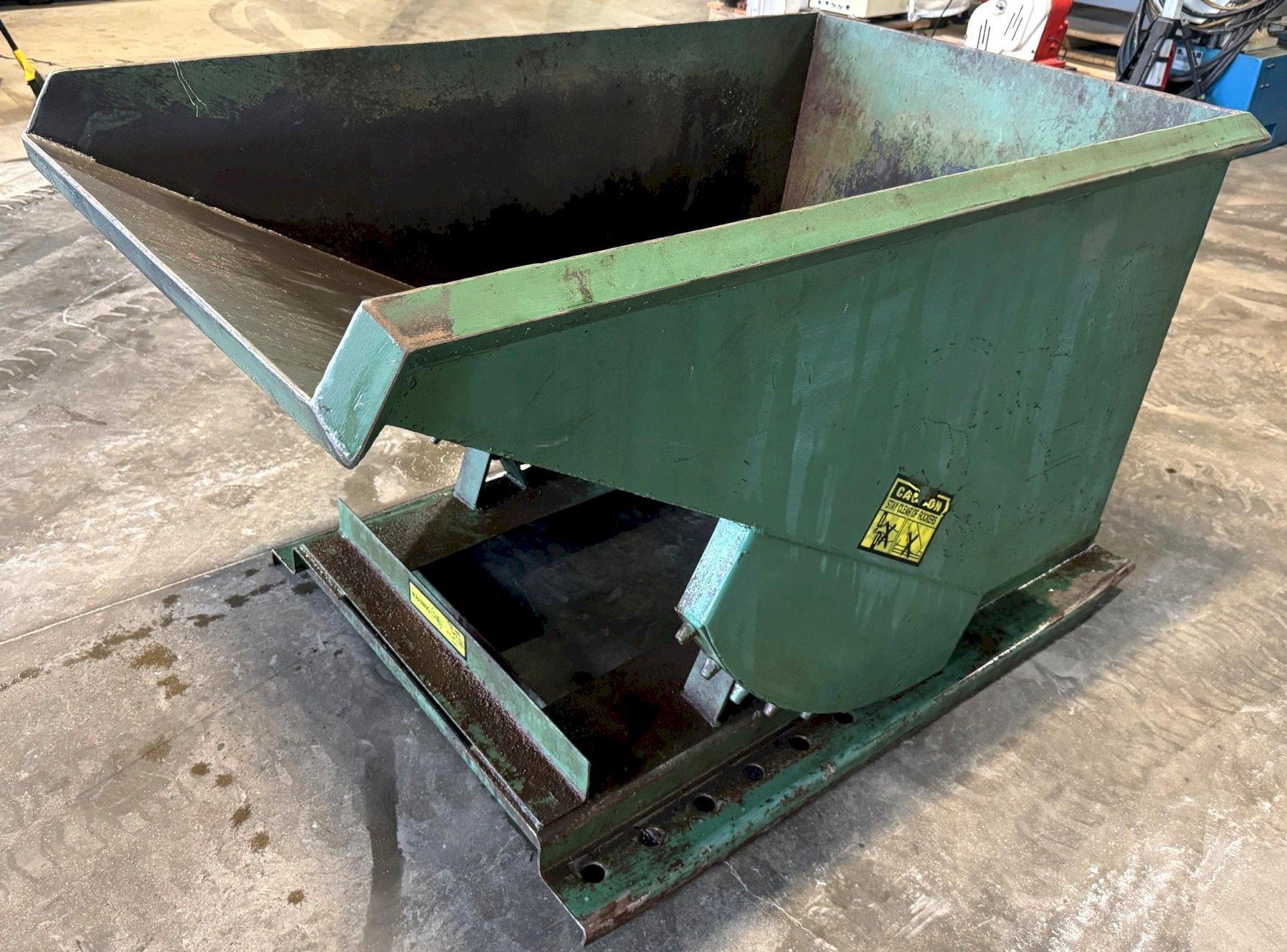 Jesco Dump Hopper 211531, 1 Cu. Yard, 4000 Lb. Capacity