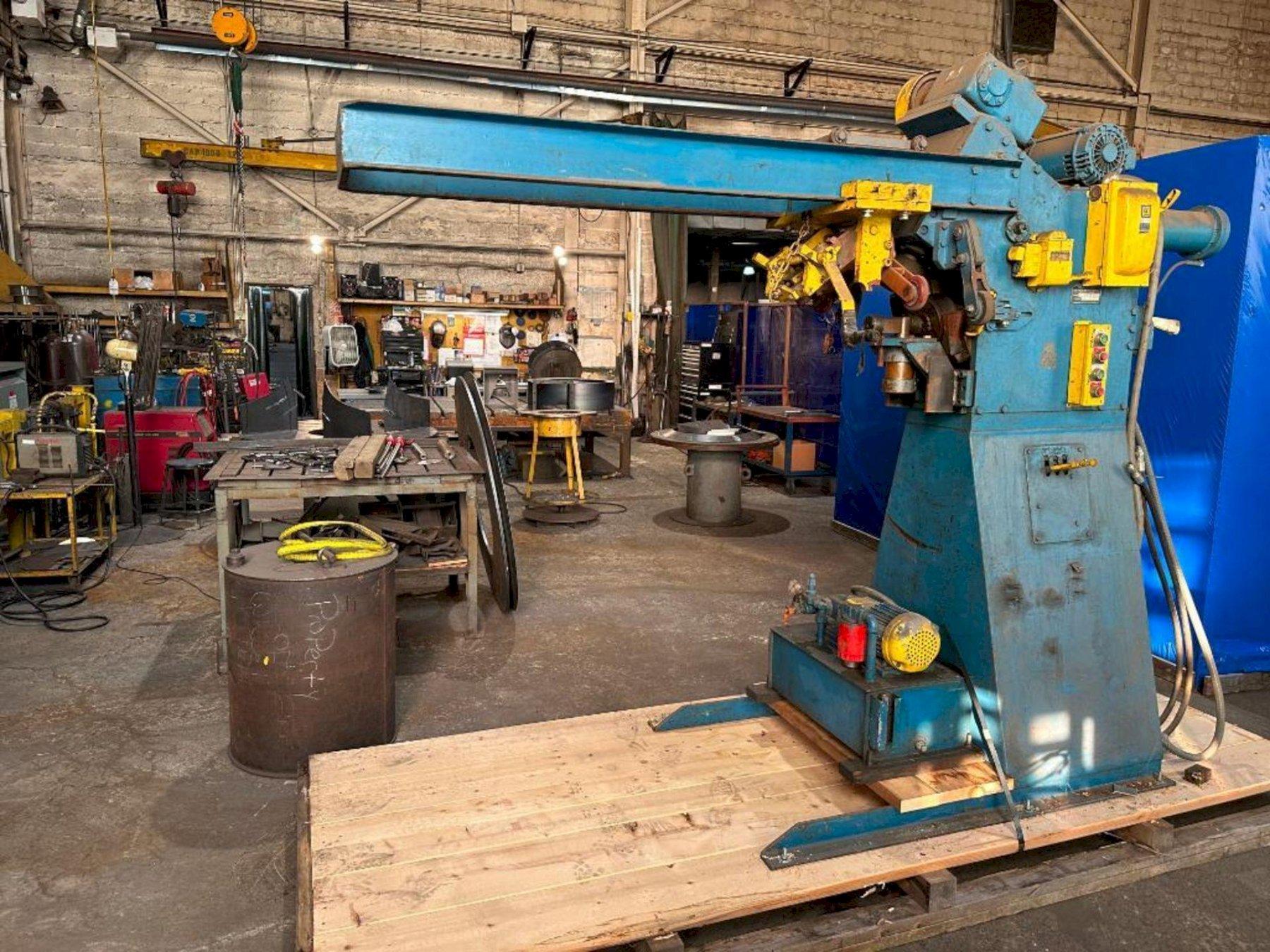 1/4" CAPACITY BLUE VALLEY MODEL #FLANGER-T-588 FLANGING MACHINE: YOBRO #24453