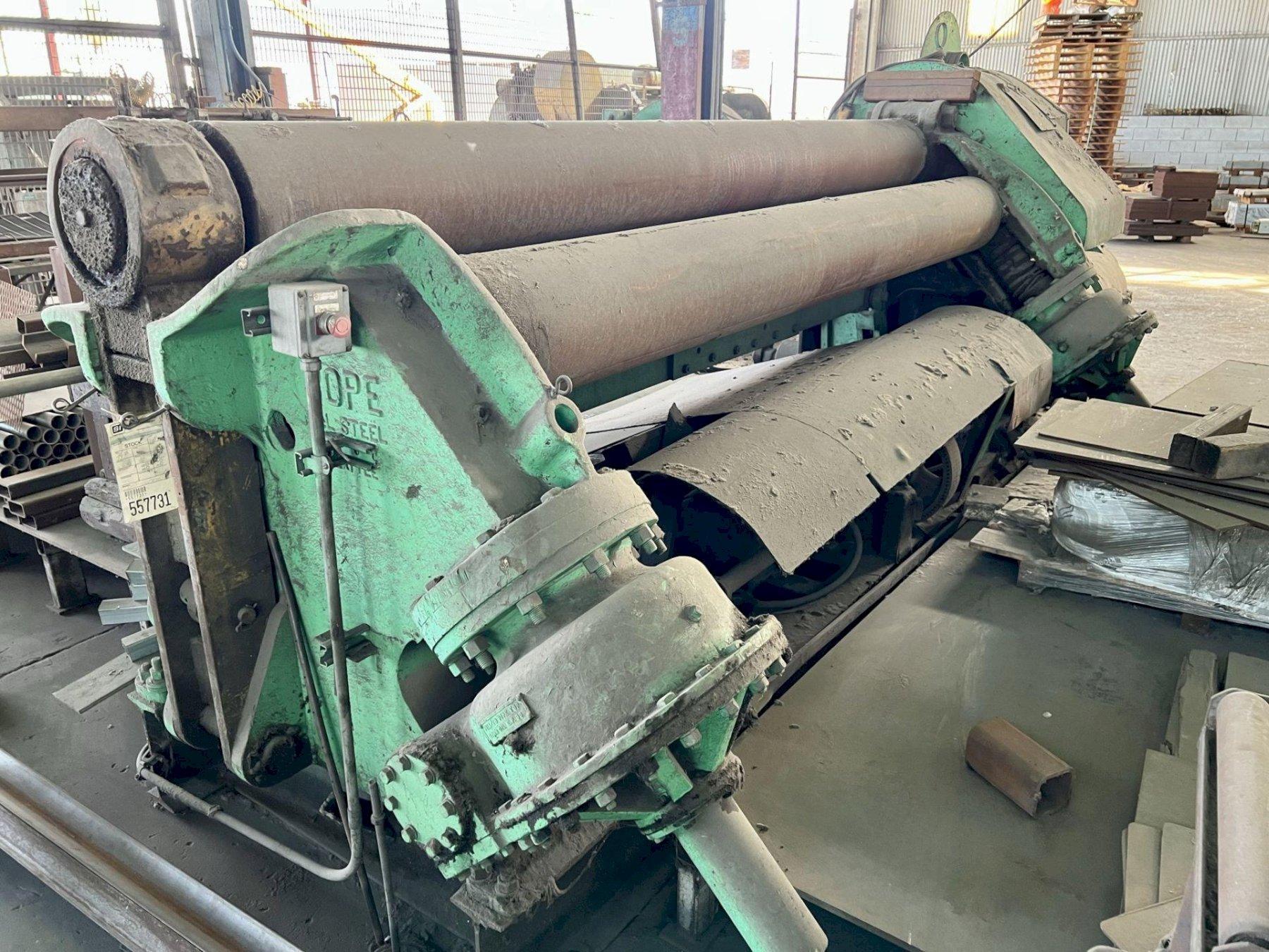 10' x 1" POPE MODEL PR-101000-4 MECHANICAL PLATE ROLL