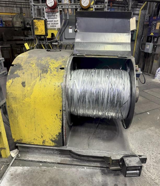 1" X .105 WEAN MOTORIZED SCRAP WINDER COILER. STOCK # 0436526