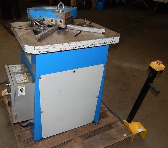 7.75" x 7.75" x .157" PROFAB MODEL HN-4200 HYDRAULIC NOTCHER