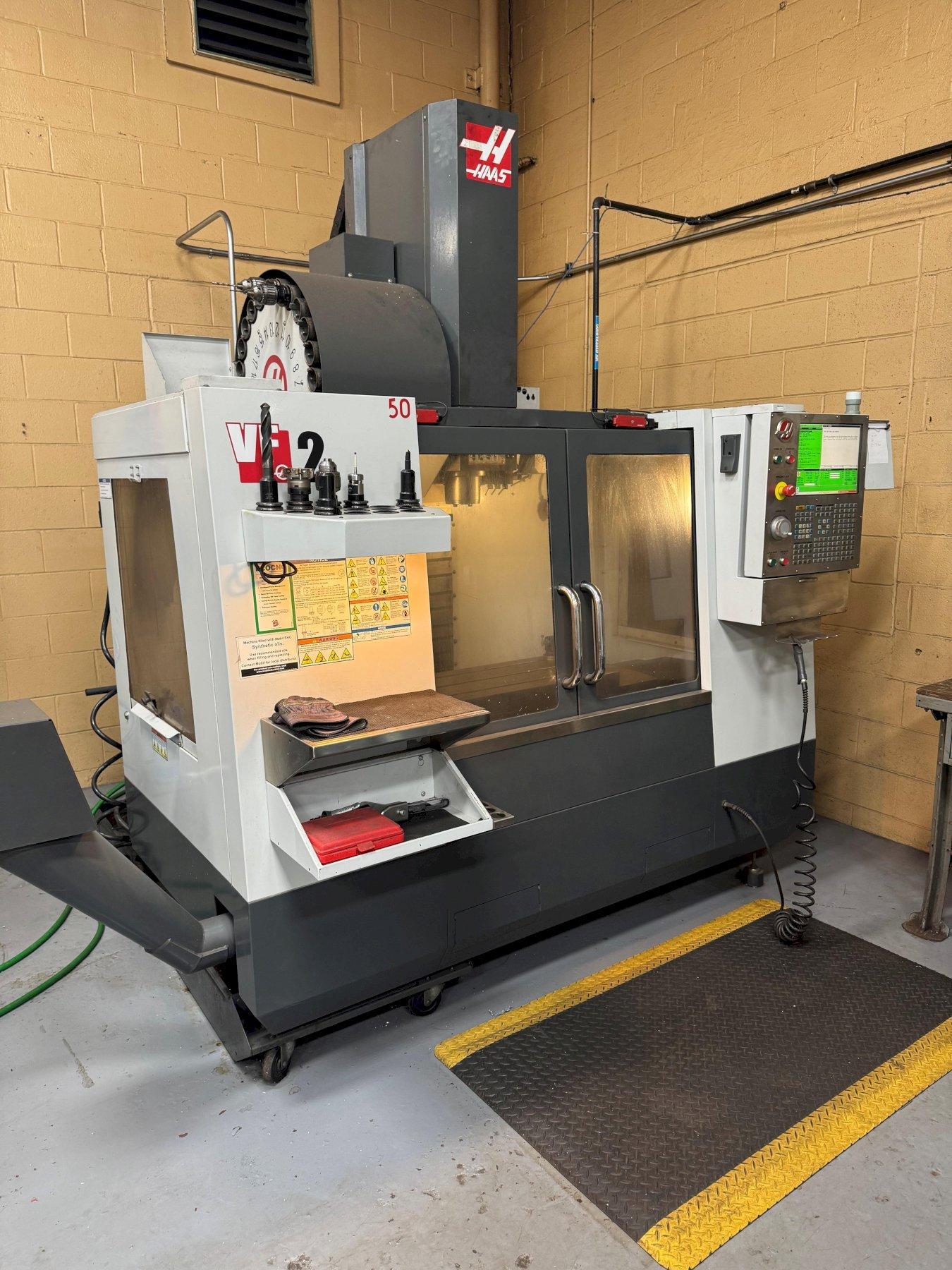 HAAS VF2 CNC VERTICAL MACHINING CENTER WITH 5th AXIS TRUNNION
