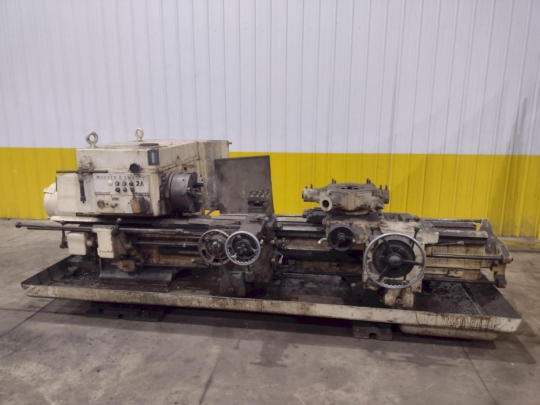 #2A WARNER & SWASEY MODEL #M-3470 TURRET LATHE WITH CROSS SLIDING TURRET, " HOLE: YOBRO #24548