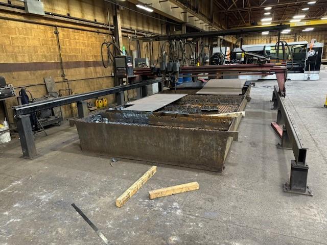 USED MG MESSER 10' X 20' CNC OXY FUEL CUTTING SYSTEM, Stock# 11116, Year: 1992