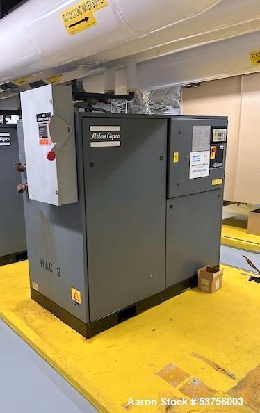 60 HP ATLAS COPCO MODEL GA45 LIQUID COOLED ROTARY SCREW AIR COMPRESSOR