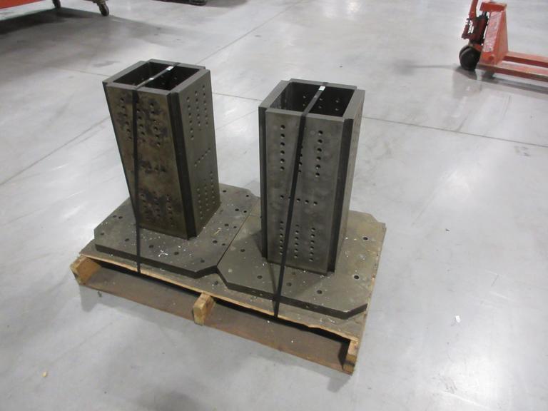 Machine Tombstones (2) with 500mm Pallet and 10" x 10" x 21.5" Column and 1/2-13" Tapped Holes- Auction Item