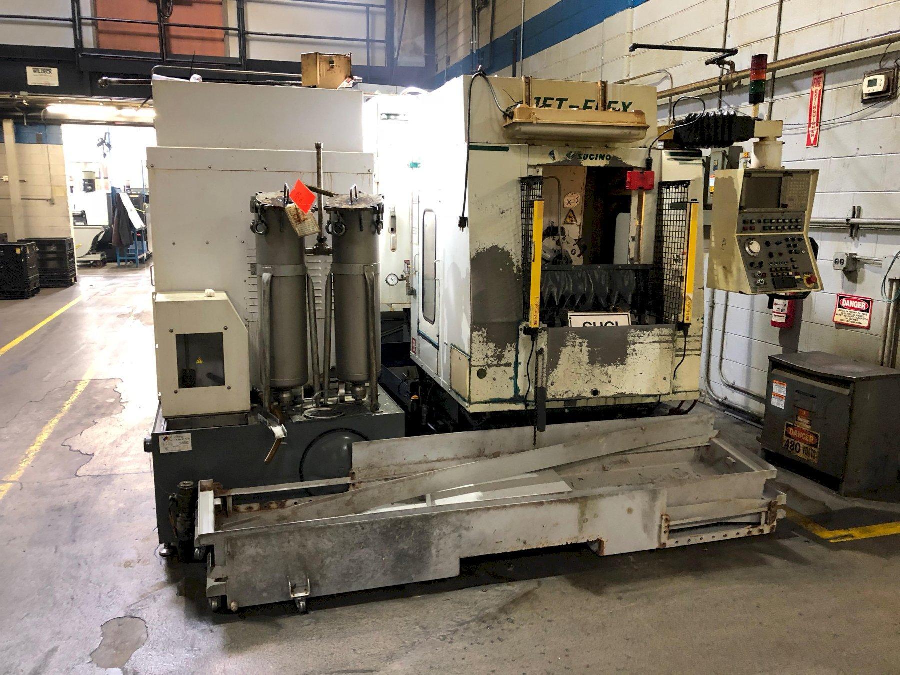 SUGINO JETFLEX, MODEL JFCV622GMTE, 12 X 10 X 10 TRAVELS, 6 TOOLS, 5 HP, BT30, 20 HP PUMP @ 5000 PSI, 