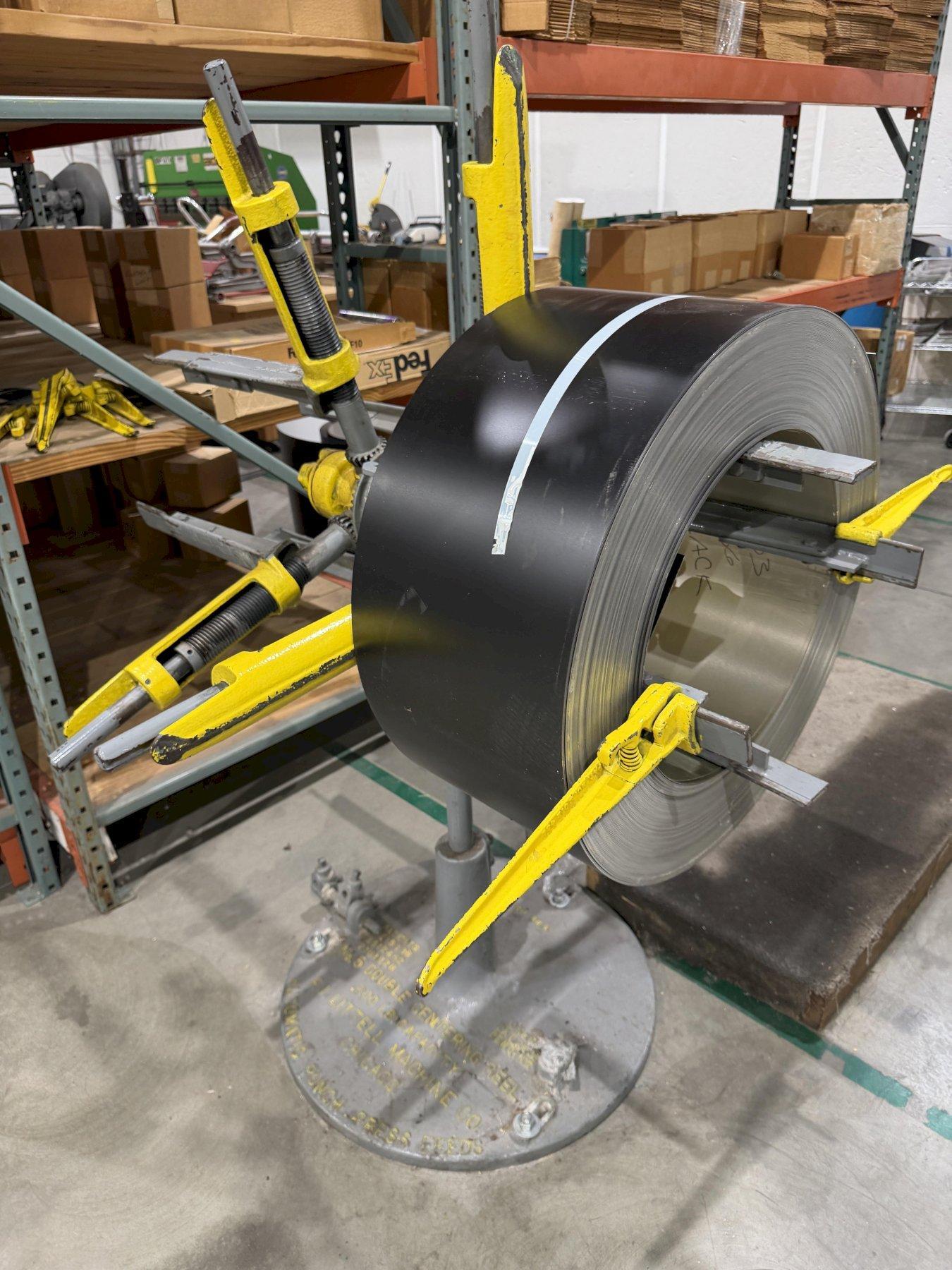 600 LB X LITTELL MODEL #5 DOUBLE END PULL OFF COIL REEL UNCOILER : YOBRO 26313