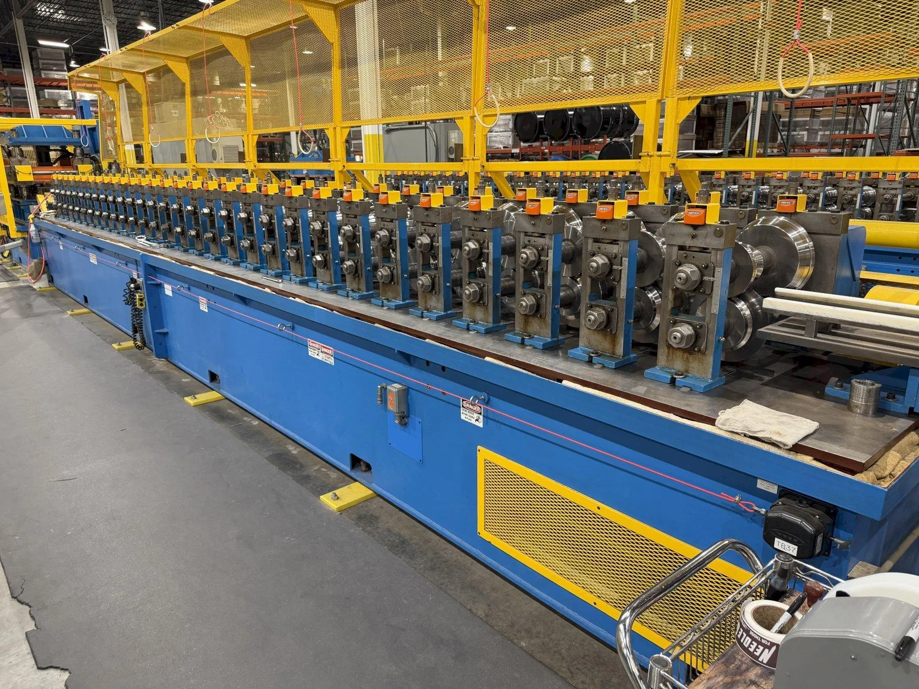 30 STAND X 1.5" RLM (NEW 2003) ROLLFORMER LINE TOOLED FOR GUTTER , 20" ROLL SPACE STOCK# 4411