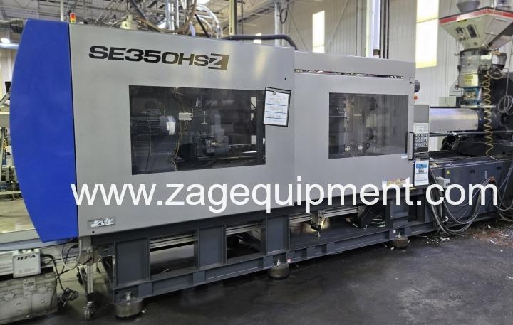 Sumitomo Used SE350HSZ-C1250 Electric Injection Molding Machine, 385 Ton, Yr. 2015, 24.2 oz.