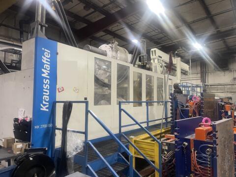 3000 ton Krauss Maffei Injection Molding Machine Type KM 2700/55000 MX YOM 2024