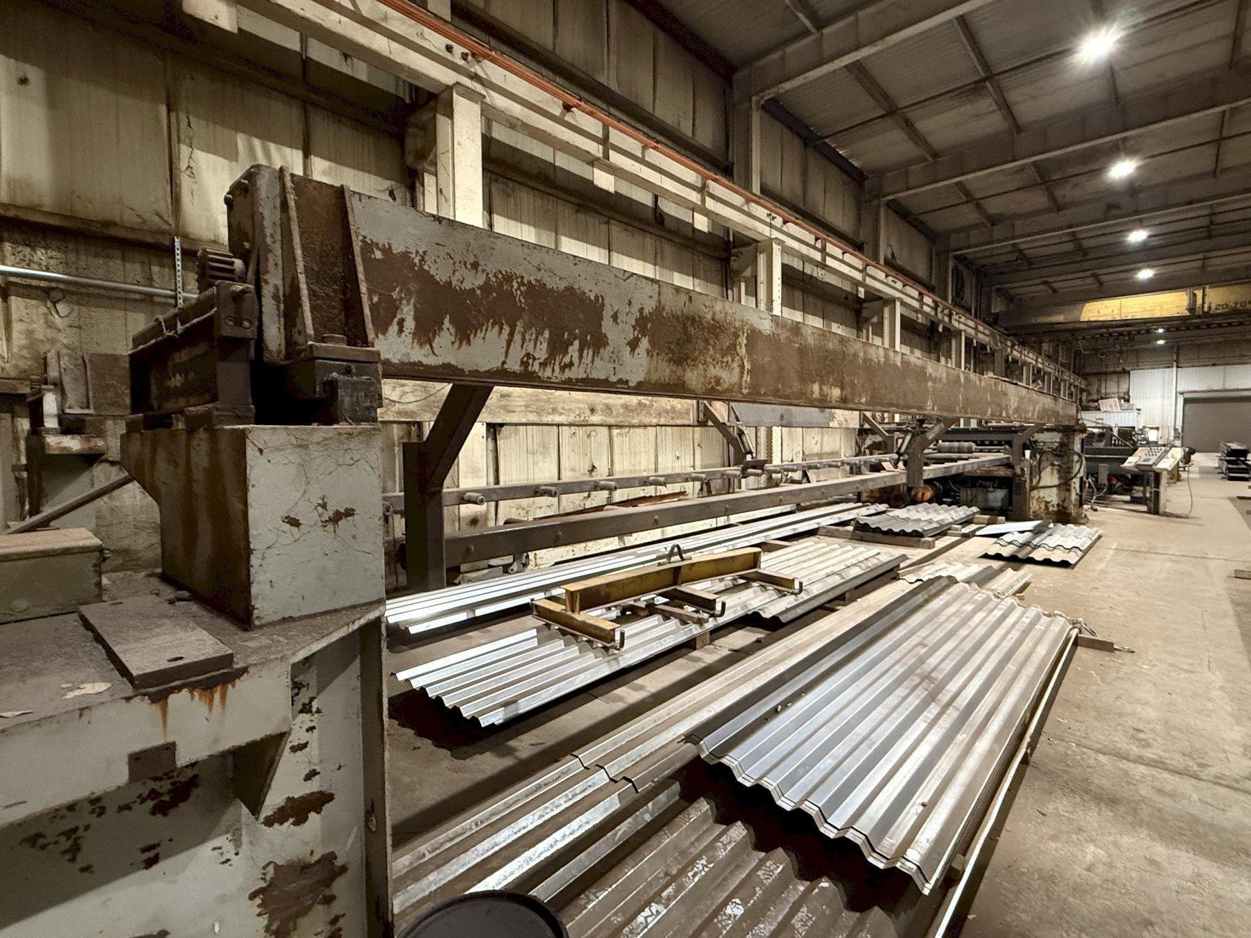 40' BUCCICONI ENGINEERING AUTOMATIC FLIP-DOWN SHEET PANEL STACKER: YOBRO #24790