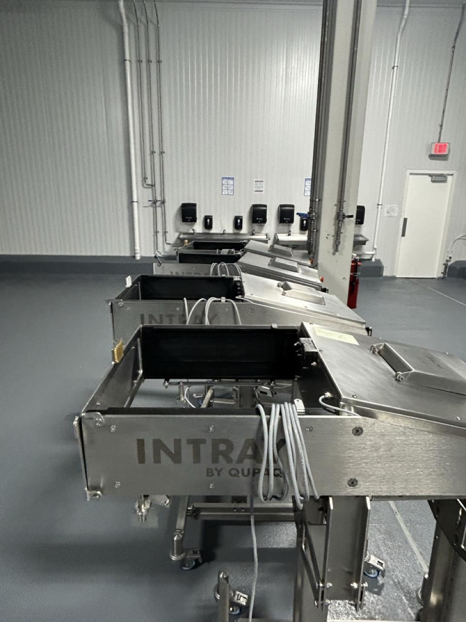 (4) INTRAY / QUPAQ Smart Stand Servo Automatic Tray Denesters, 2024 – w/ (2) Tool Trolleys