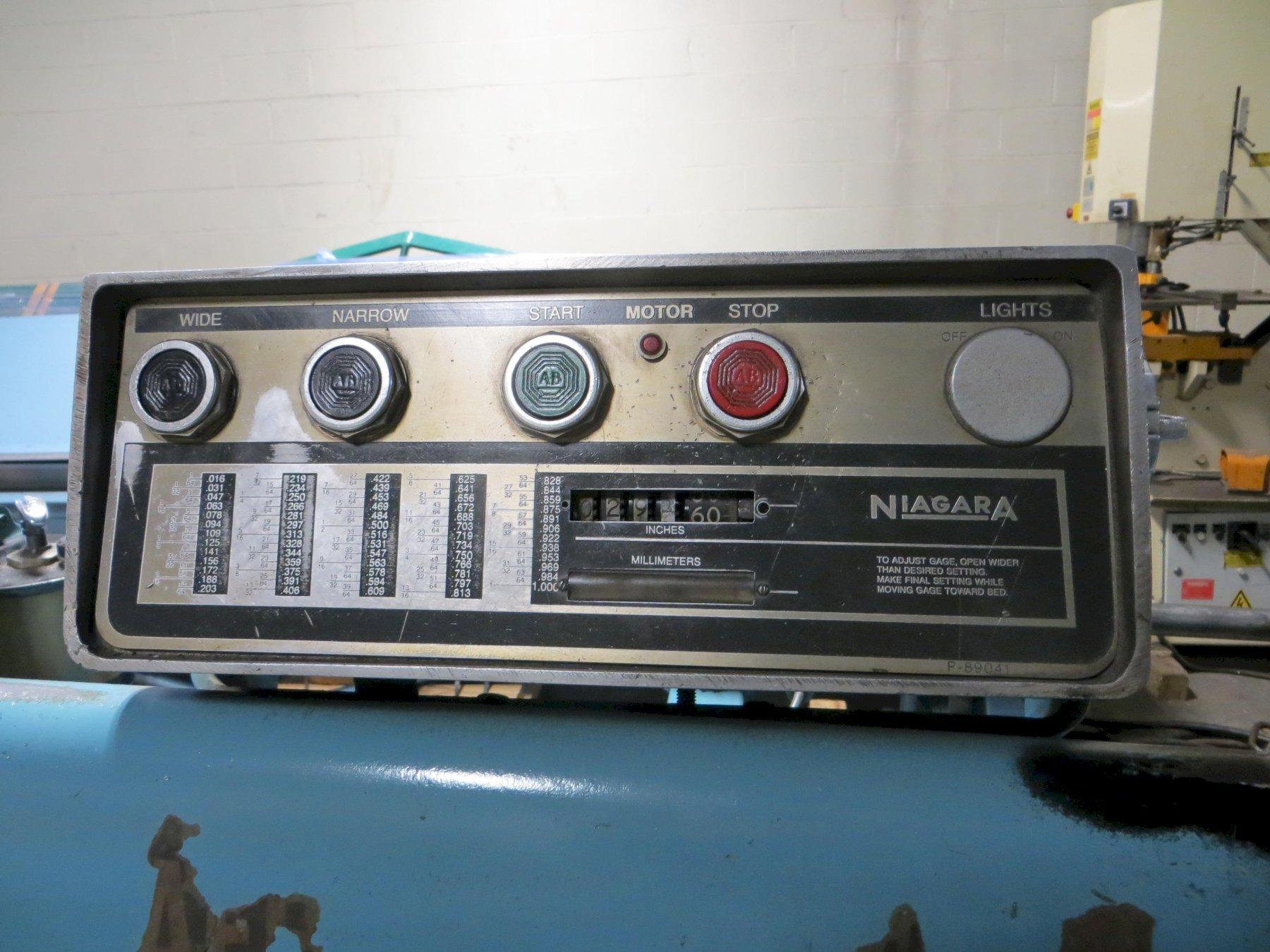 10 Ga x 8 ft Niagara Mechanical Power Shear Model 1R-8