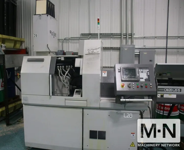 Citizen L20E-2M8 CNC 7-Axis Swiss Lathe, 2015