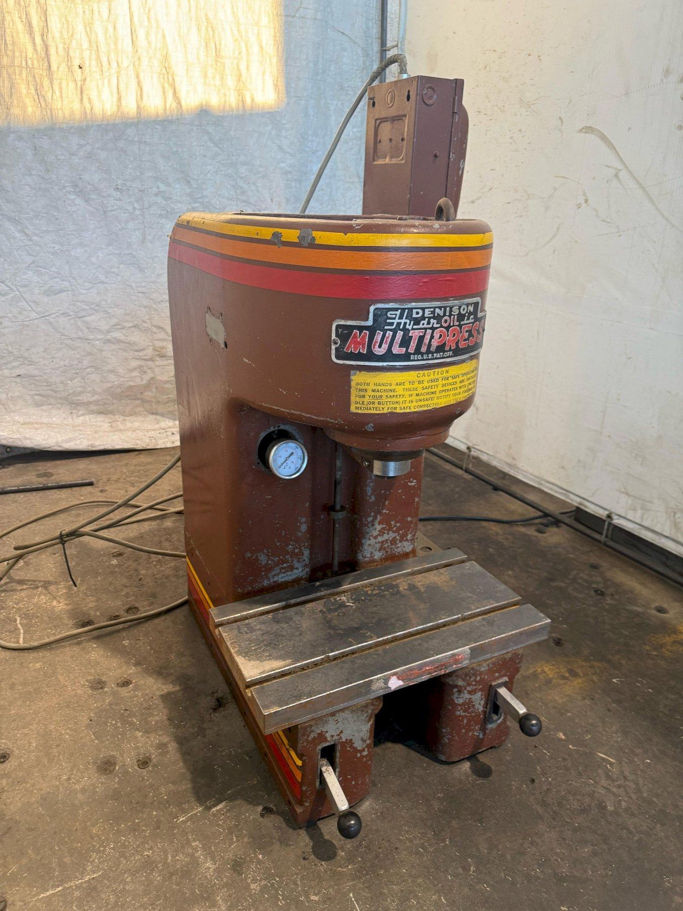4 TON DENISON MULTIPRESS HYDRAULIC PRESS. STOCK # 1213925.