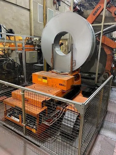 USED ARKU FEED / STRAIGHTEN "ZIGZAG" COIL LINE, Year: 2010