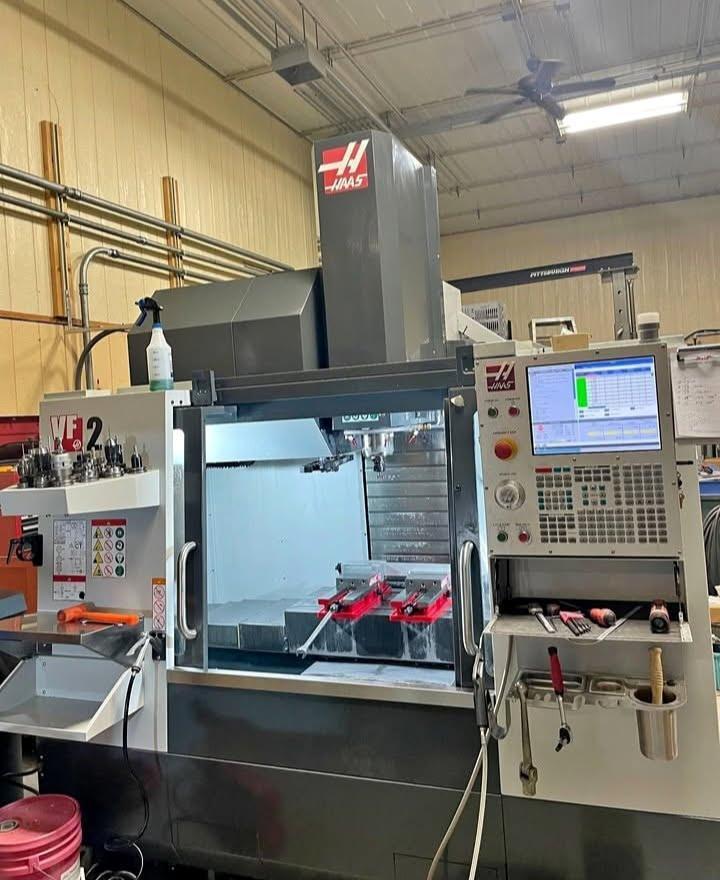 Haas VF-2 VMC, 2022 – WIPS, Rigid Tapping, Chip Auger