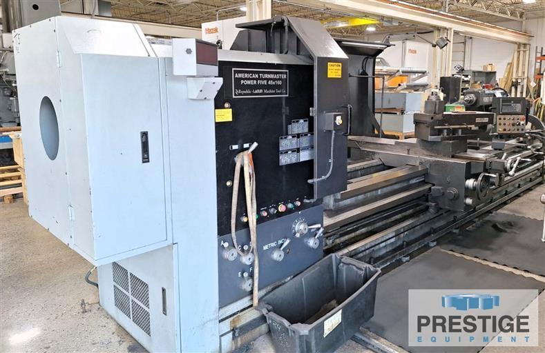 American 45" x 160" Turnmaster Power Five Hollow Spindle Lathe