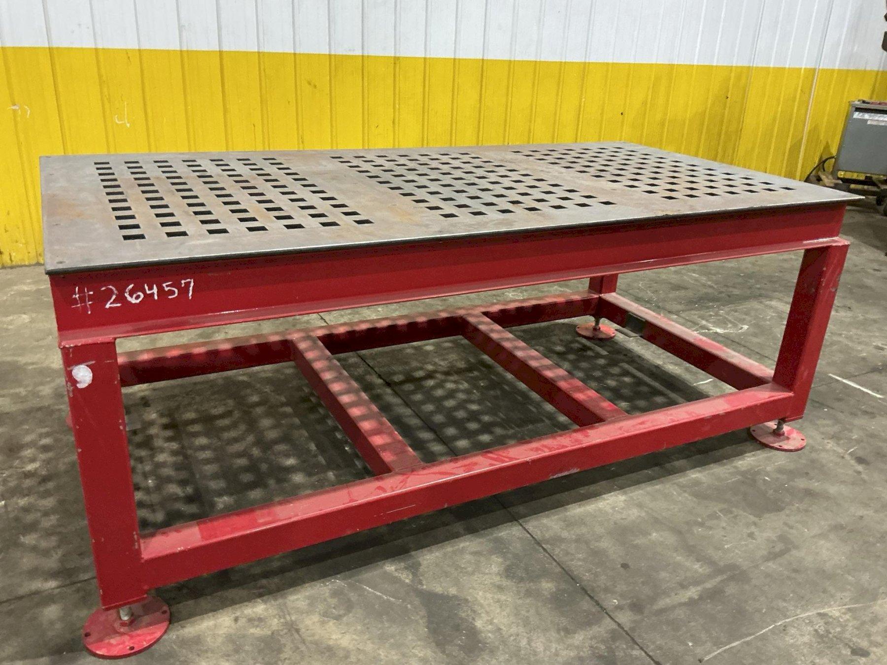 8' X 4' ACORN STYLE HEAVY DUTY WELDING WORK TABLE: YOBRO #26457