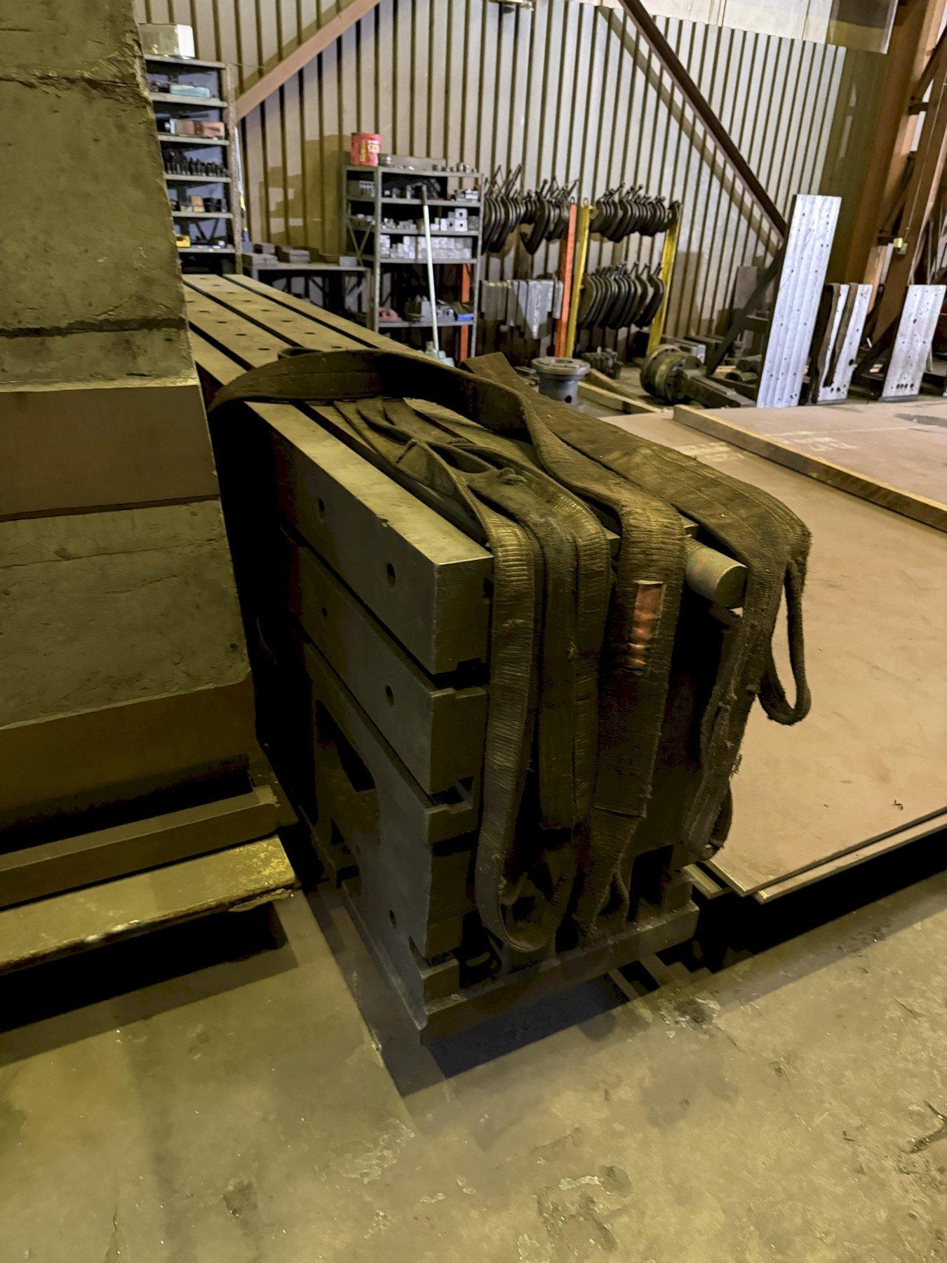 24" WIDE X 128" LONG X 36" TALL T-SLOTTED BOX TYPE HEAVY DUTY RISER SET(3X TOTAL). STOCK #0548726