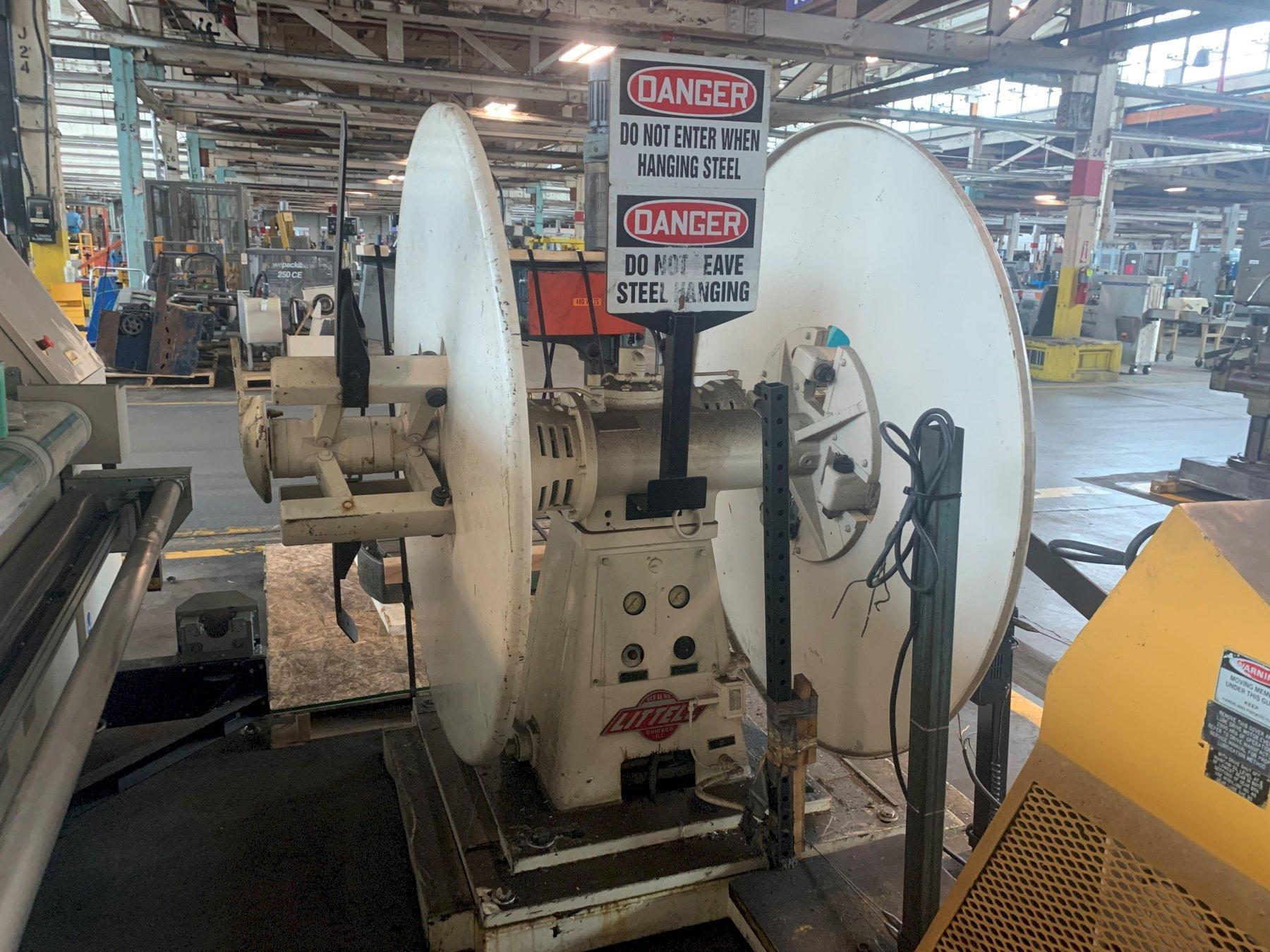 LITTELL Pull Off Double End Coil Reel Uncoiler 4,000 Lb x 12" Wide