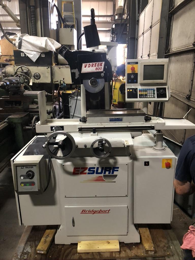 HARIG (BRIDGEPORT) 618 EZ SURF, 20" LONG., 6.75" CROSS, DUST COLLECTOR, 1998