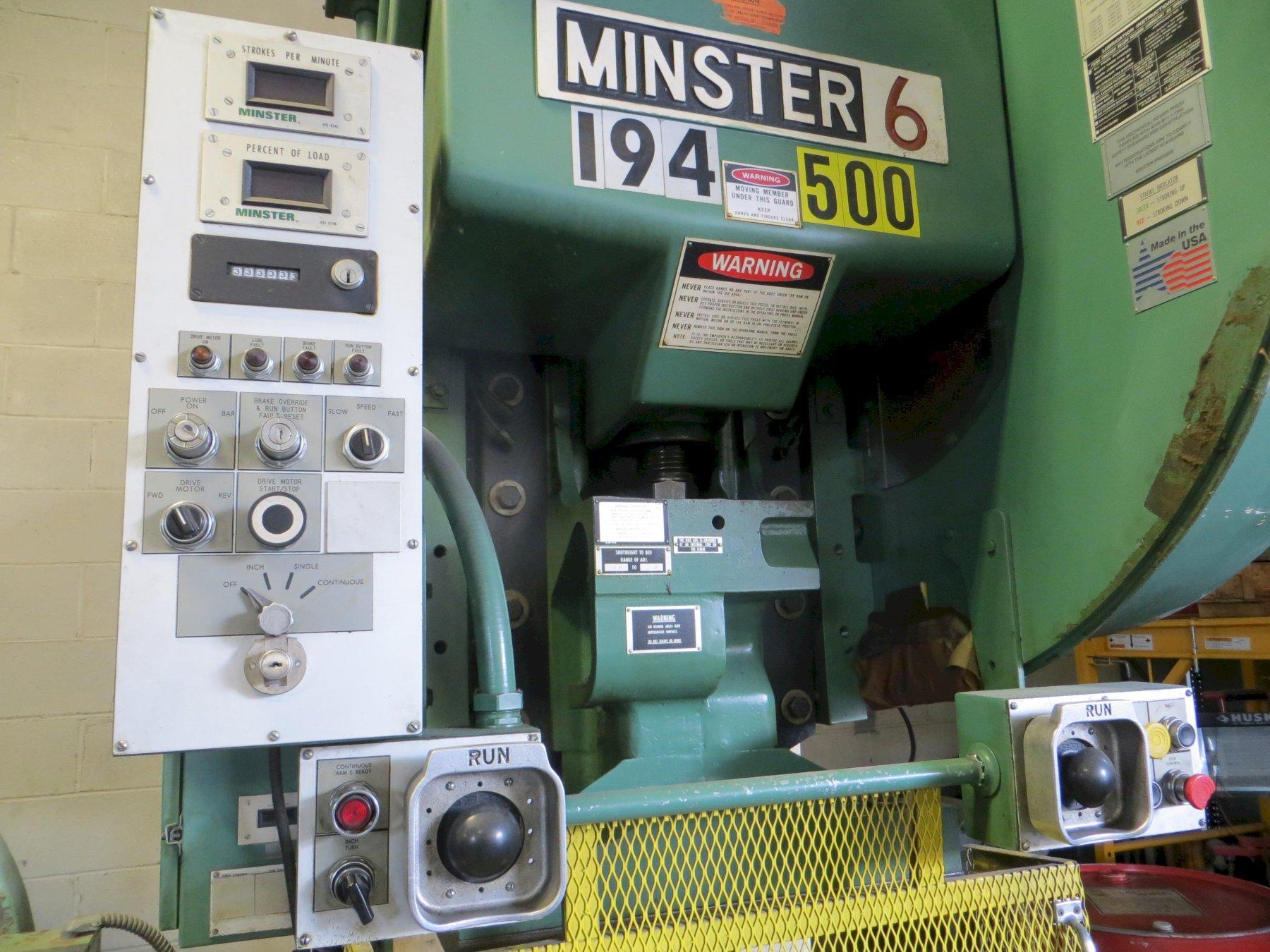60 Ton Minster Super Stock OBS (Fixed Base) Press Model 6SS-FB