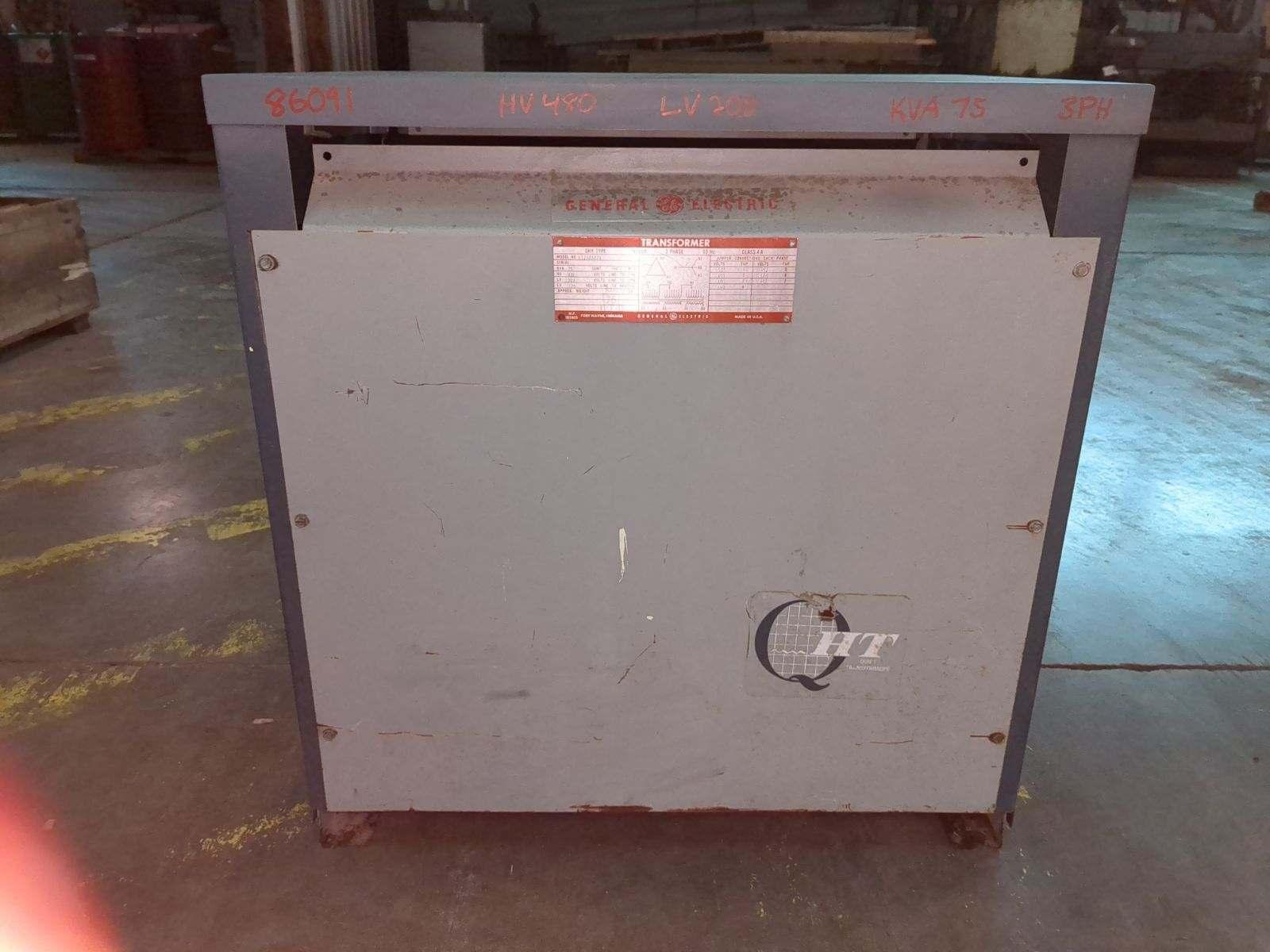 1 - PREOWNED GE 75-KVA TRANSFORMERS